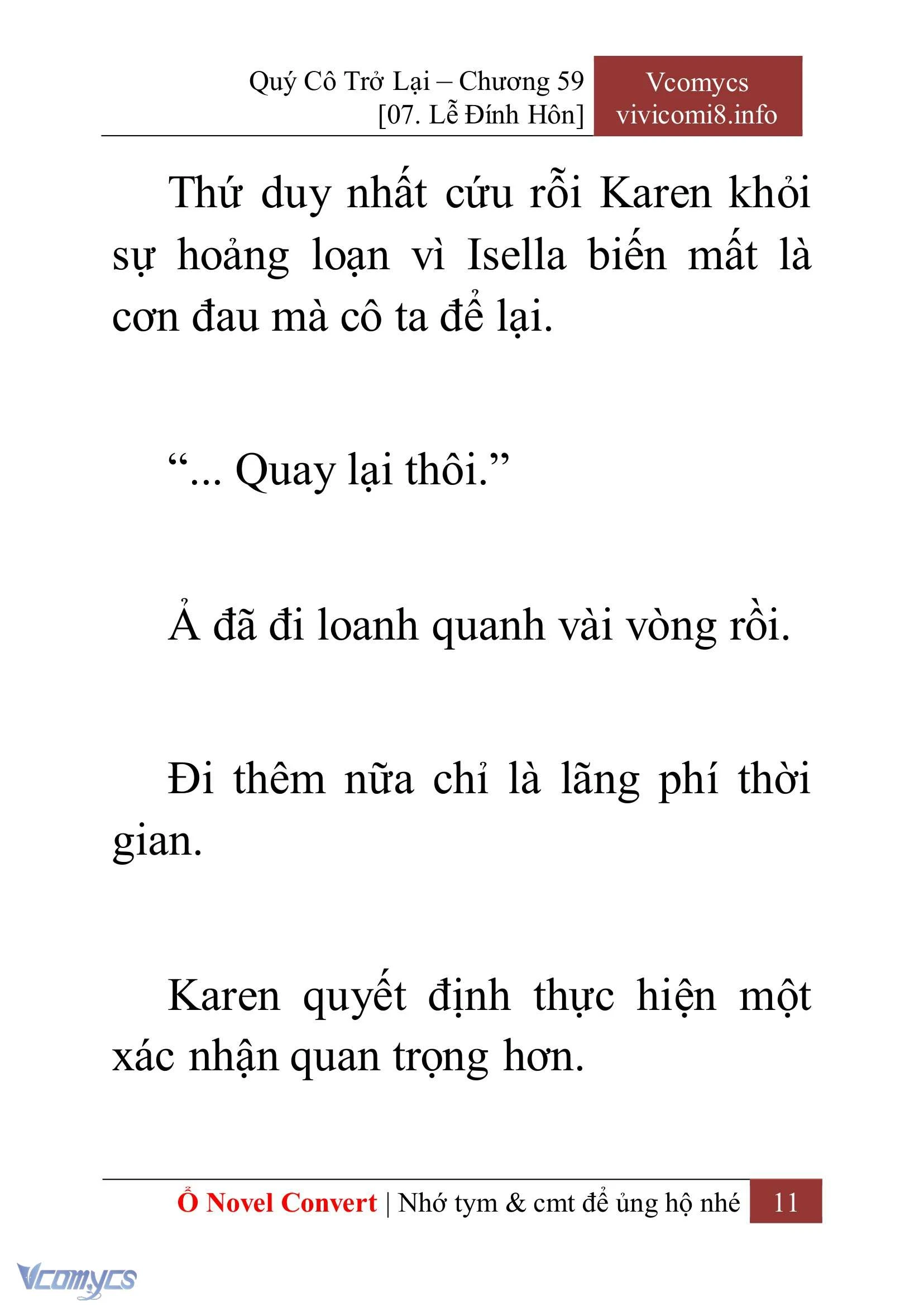 [Novel] Quý Cô Trở Lại Chapter  59 - 13