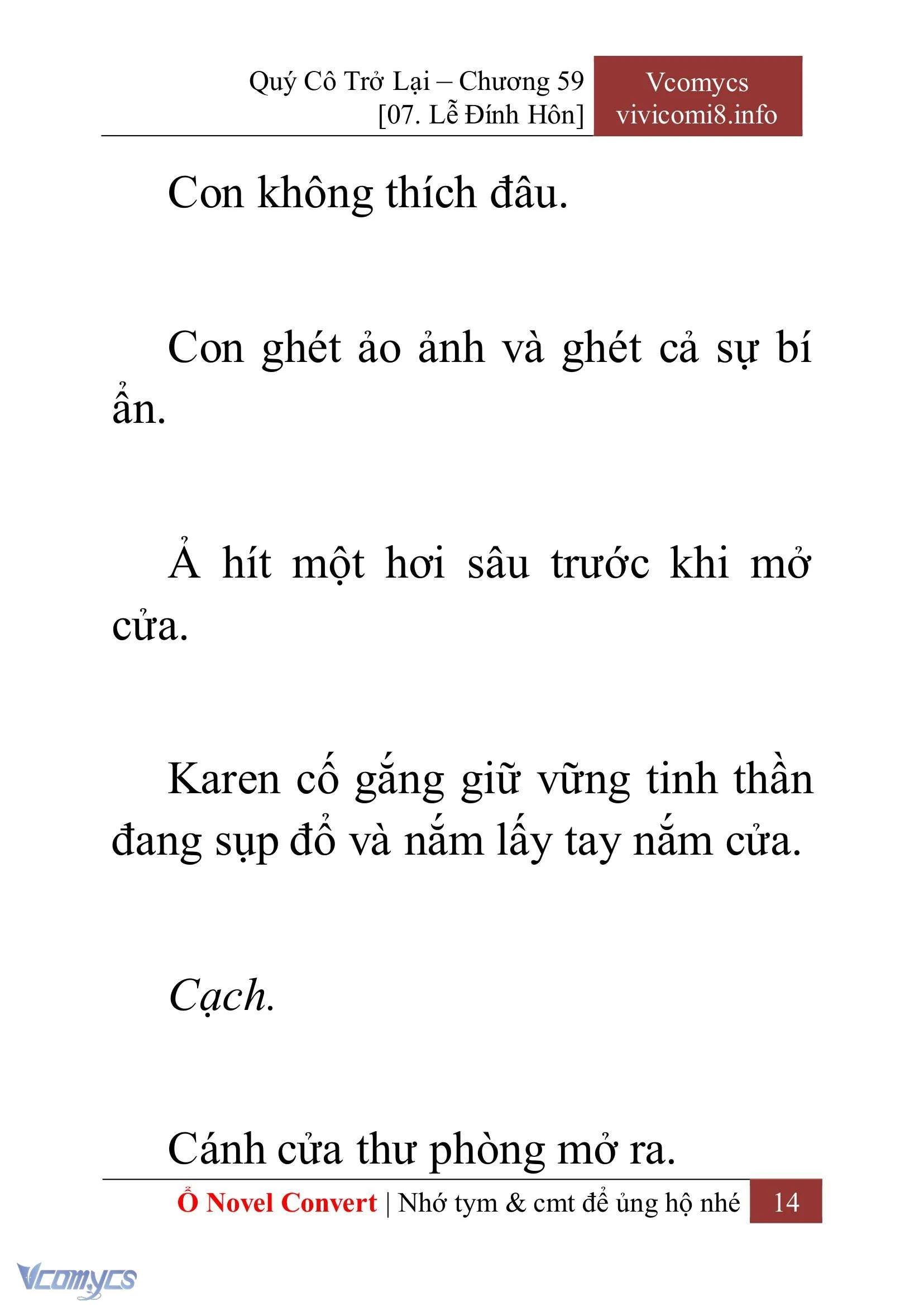 [Novel] Quý Cô Trở Lại Chapter  59 - 16