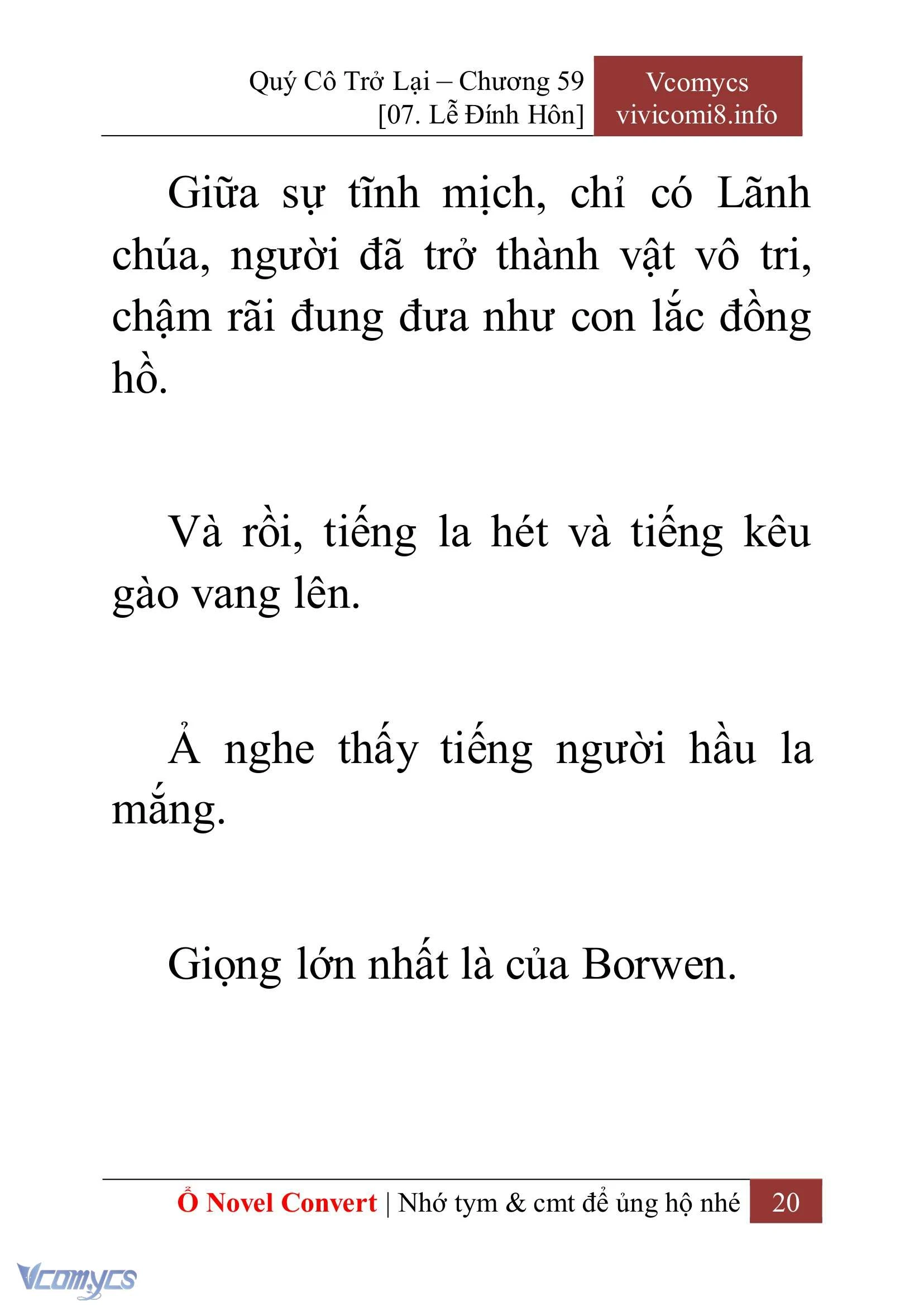 [Novel] Quý Cô Trở Lại Chapter  59 - 22