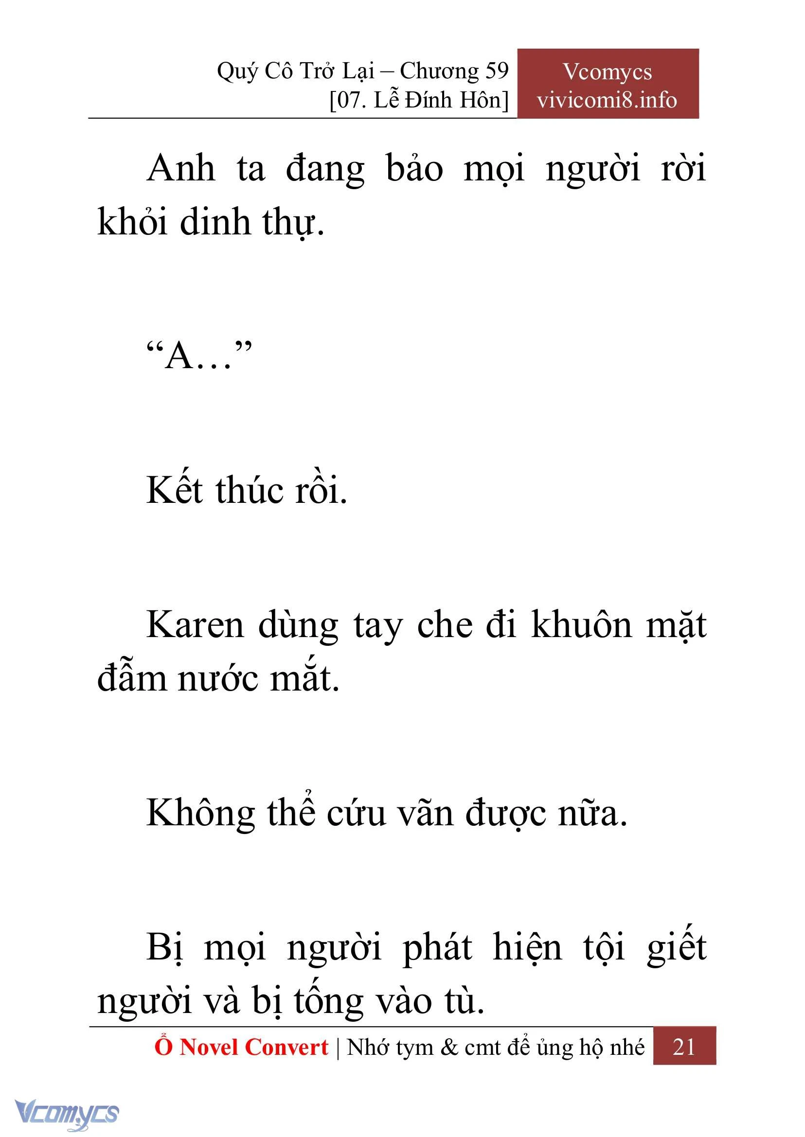 [Novel] Quý Cô Trở Lại Chapter  59 - 23