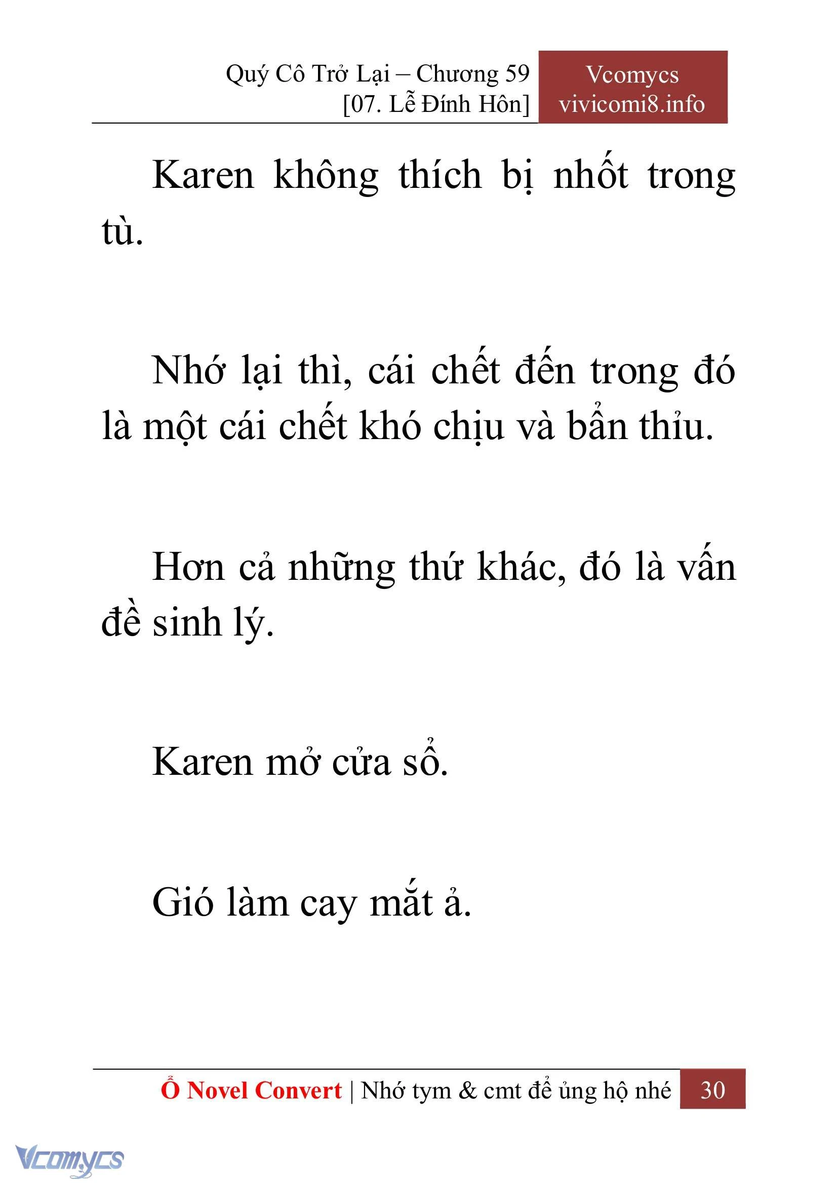 [Novel] Quý Cô Trở Lại Chapter  59 - 32