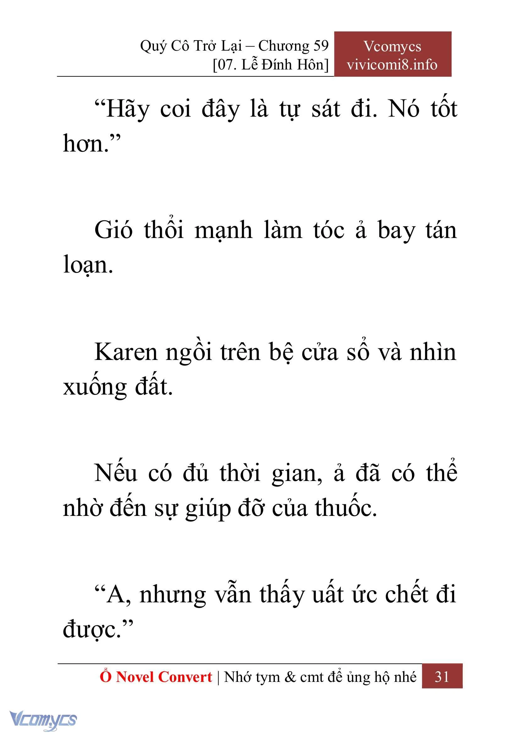 [Novel] Quý Cô Trở Lại Chapter  59 - 33