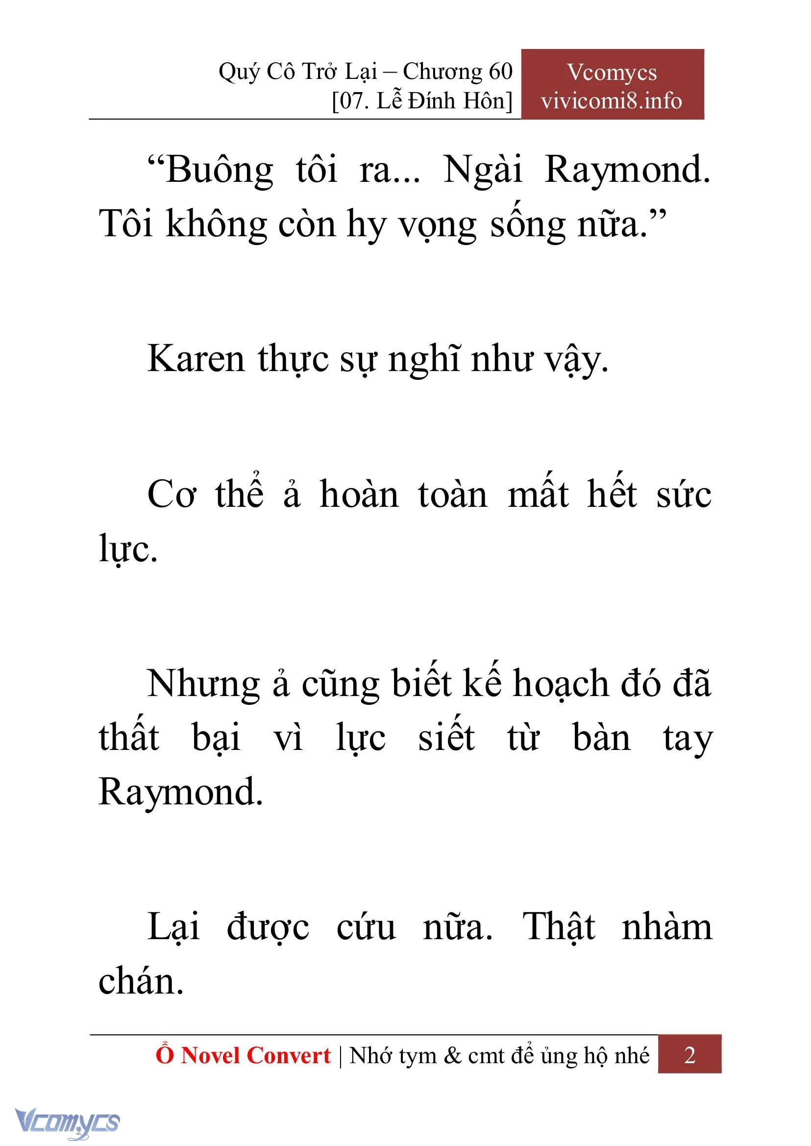 [Novel] Quý Cô Trở Lại Chapter  60 - 4