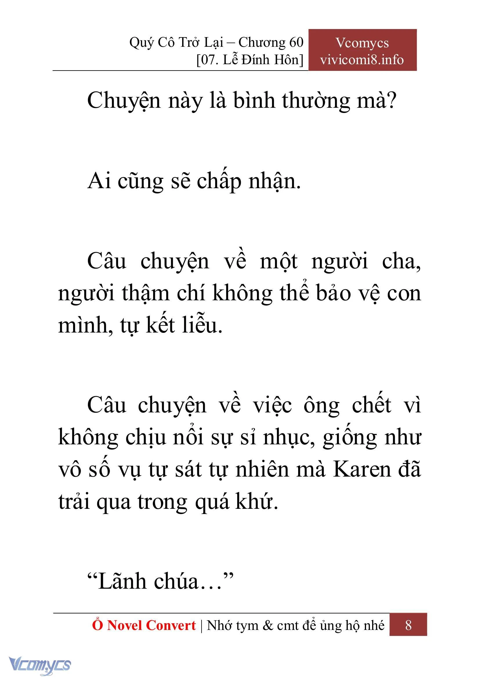 [Novel] Quý Cô Trở Lại Chapter  60 - 10