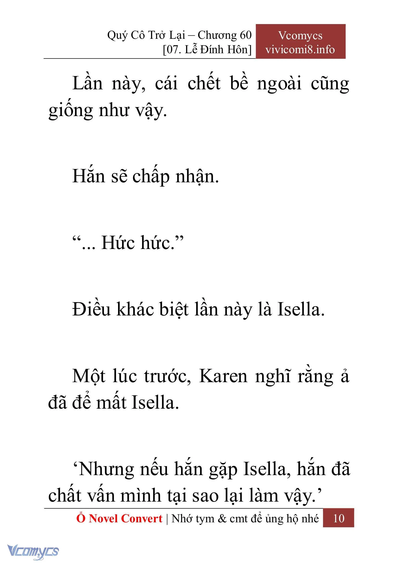 [Novel] Quý Cô Trở Lại Chapter  60 - 12