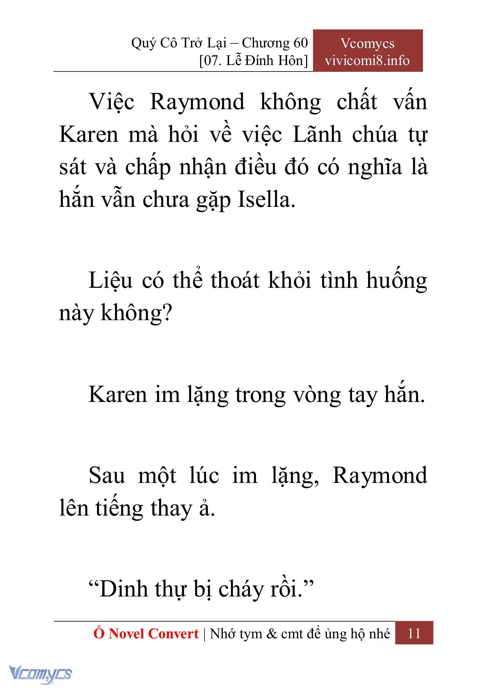 [Novel] Quý Cô Trở Lại Chapter  60 - 13