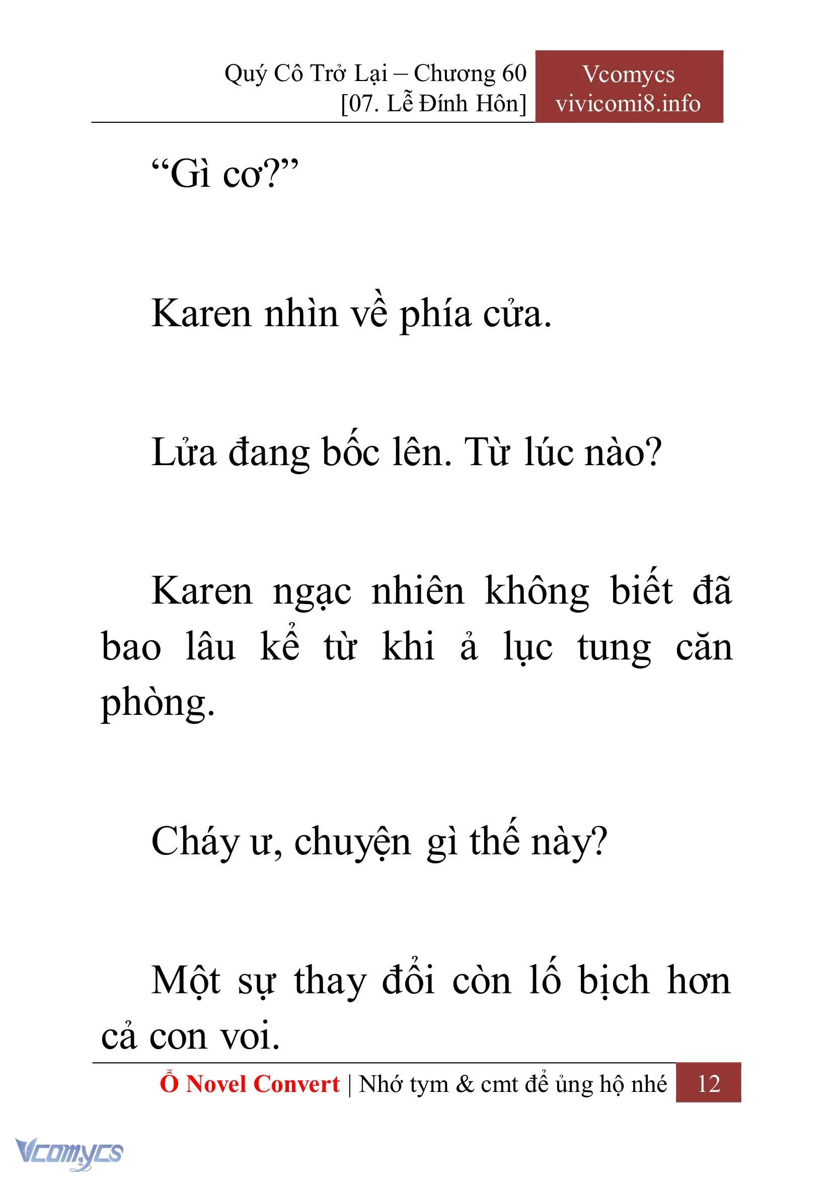 [Novel] Quý Cô Trở Lại Chapter  60 - 14