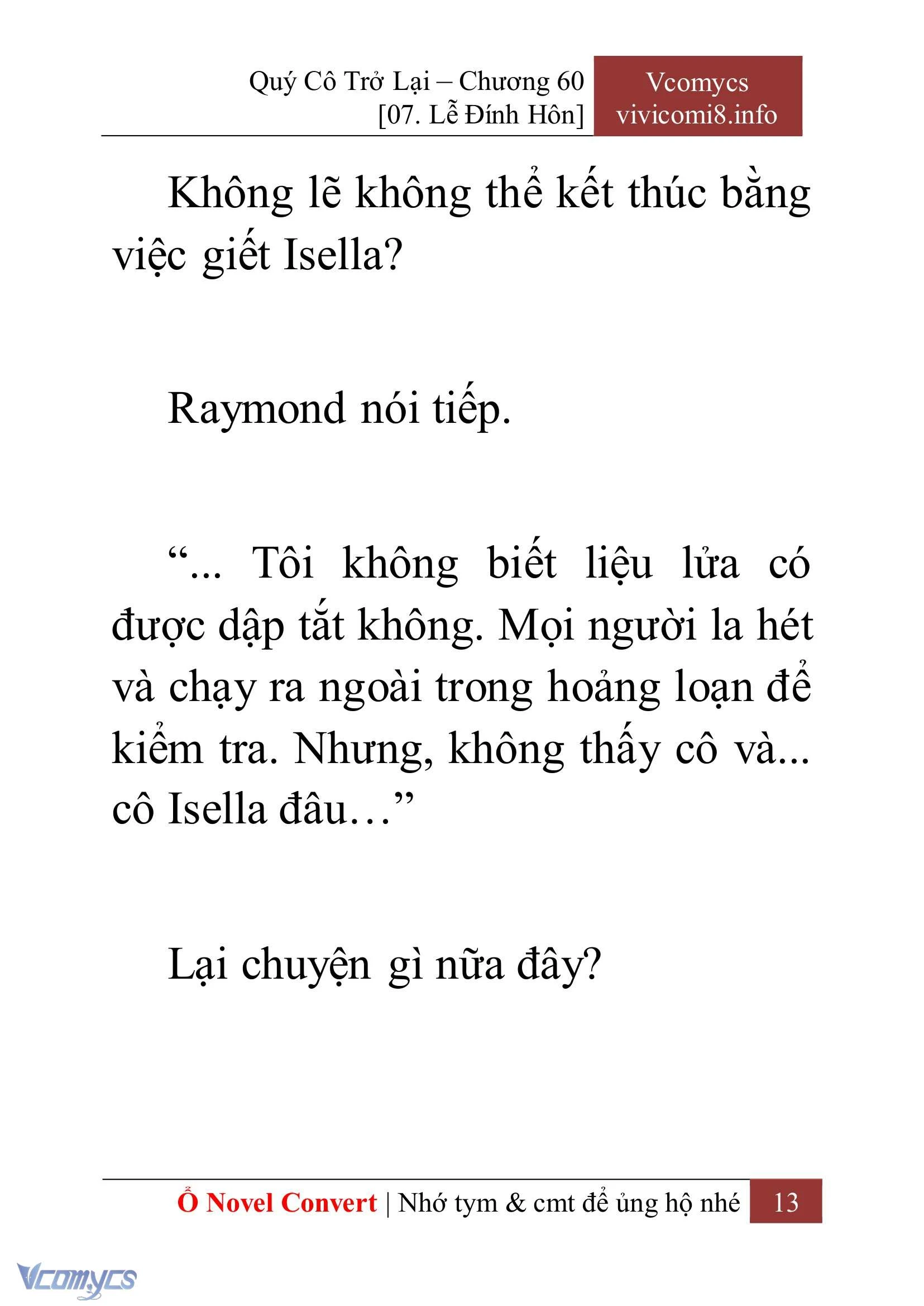 [Novel] Quý Cô Trở Lại Chapter  60 - 15