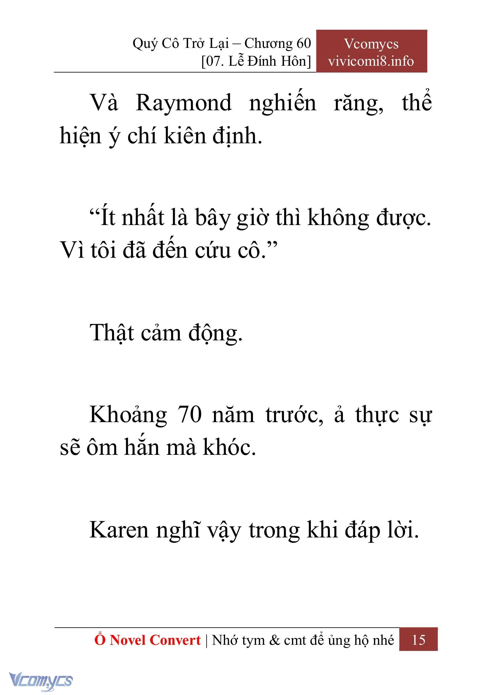 [Novel] Quý Cô Trở Lại Chapter  60 - 17