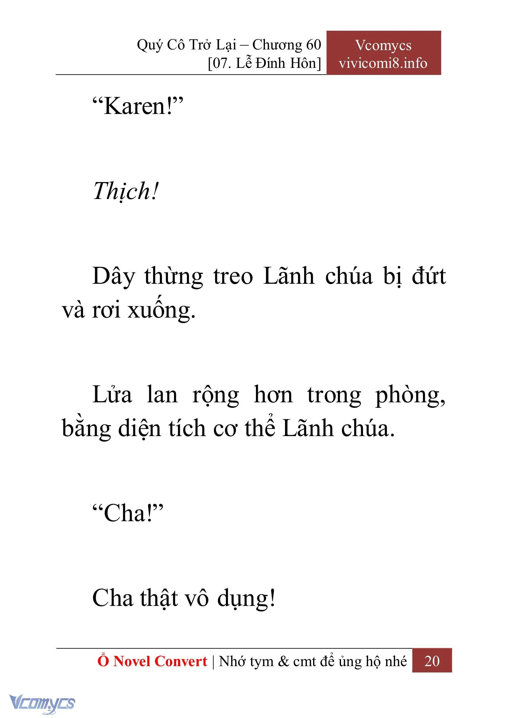 [Novel] Quý Cô Trở Lại Chapter  60 - 22