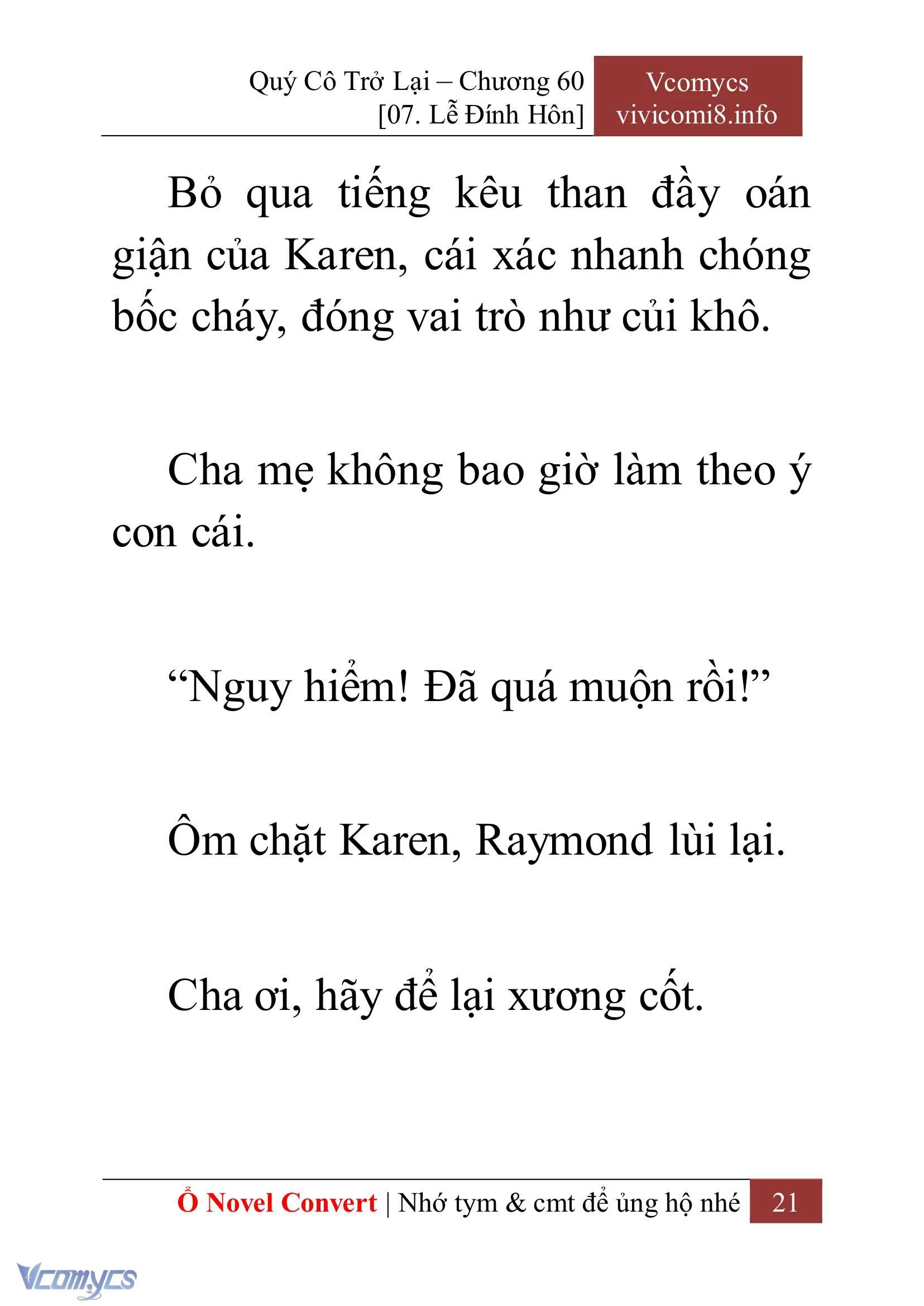 [Novel] Quý Cô Trở Lại Chapter  60 - 23