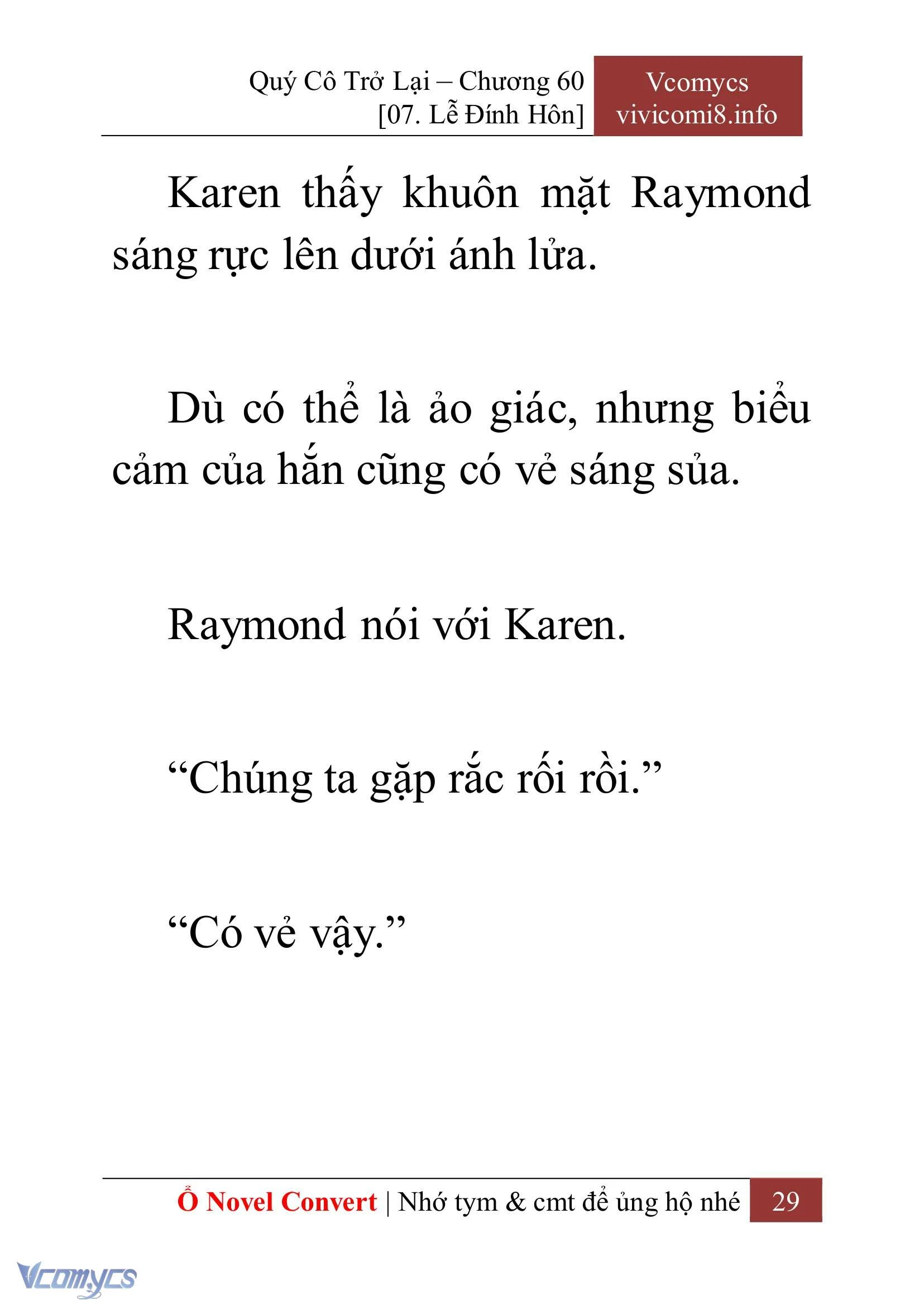 [Novel] Quý Cô Trở Lại Chapter  60 - 31