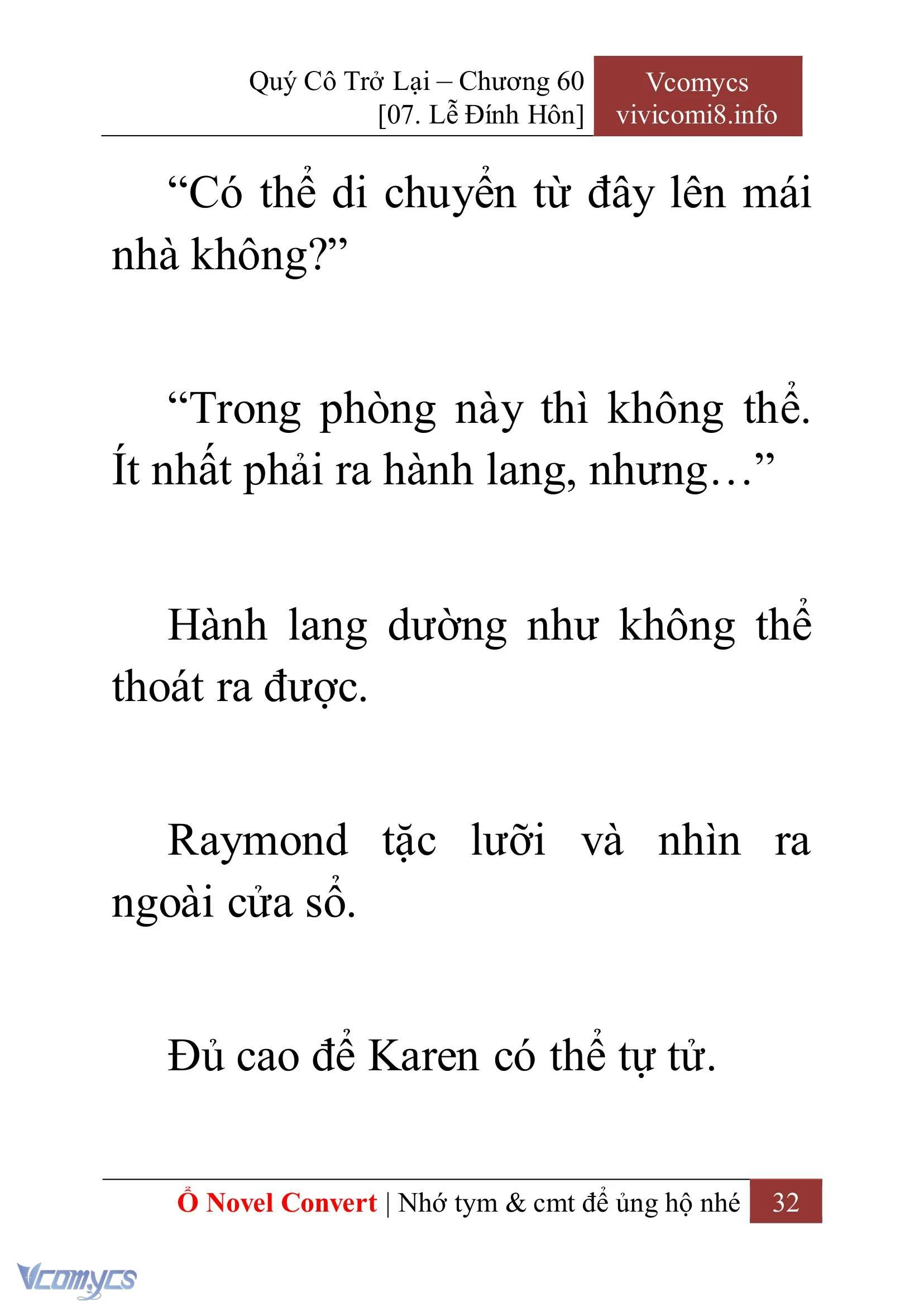 [Novel] Quý Cô Trở Lại Chapter  60 - 34