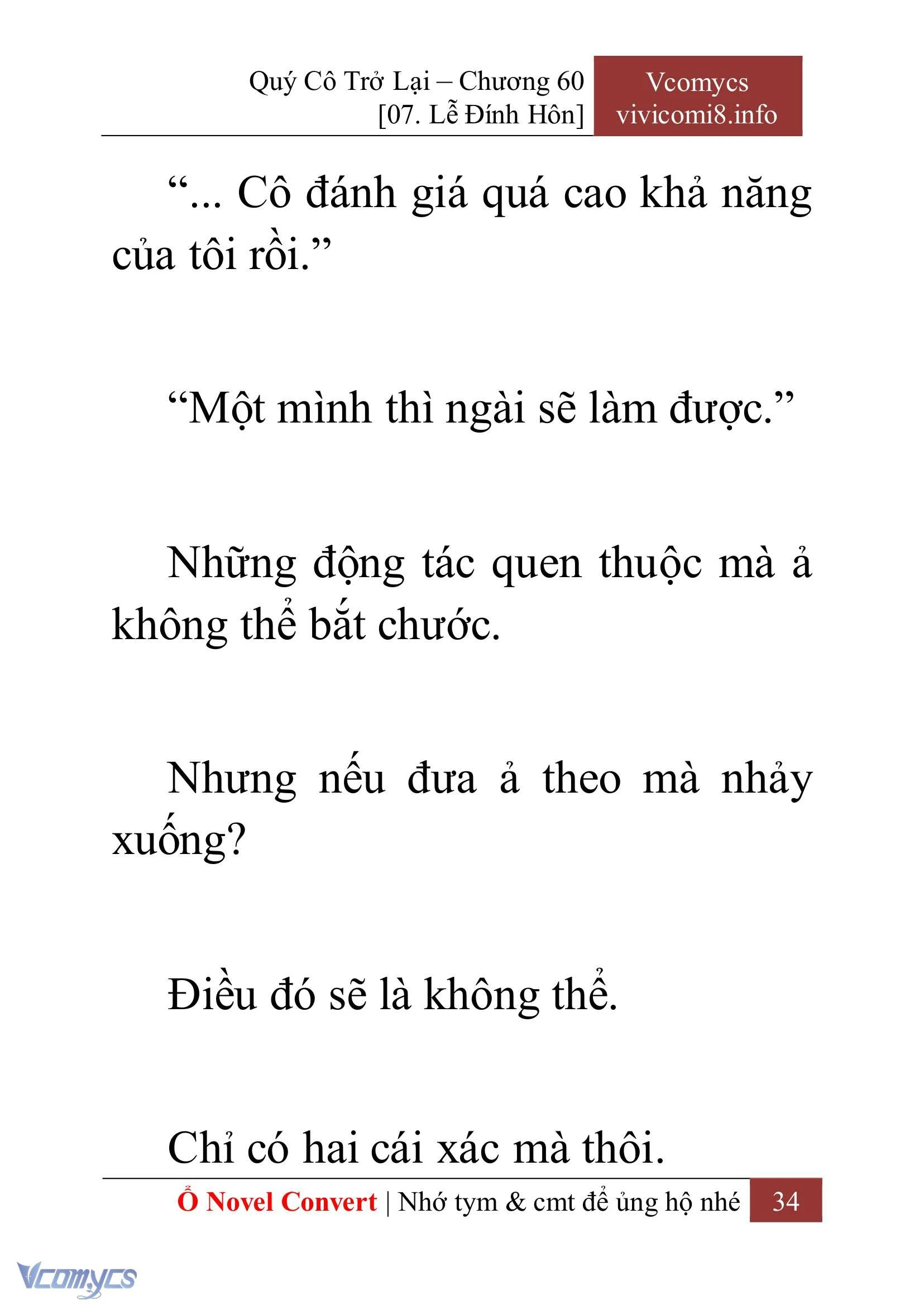 [Novel] Quý Cô Trở Lại Chapter  60 - 36