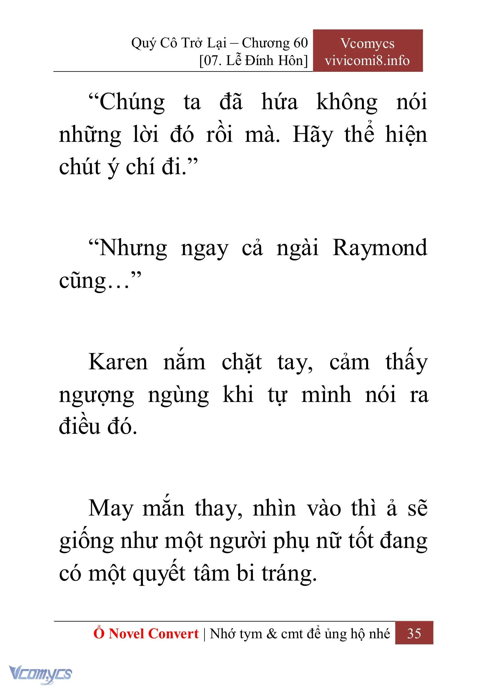 [Novel] Quý Cô Trở Lại Chapter  60 - 37