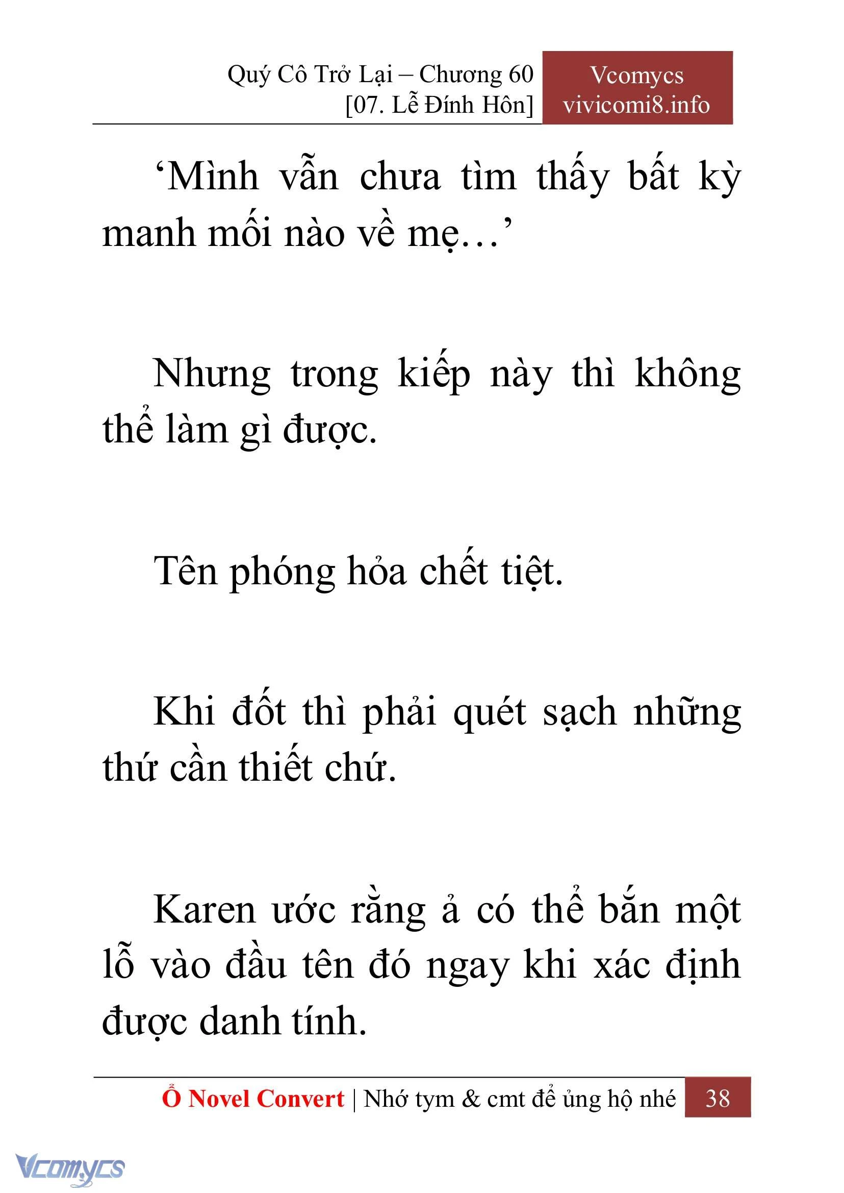 [Novel] Quý Cô Trở Lại Chapter  60 - 40
