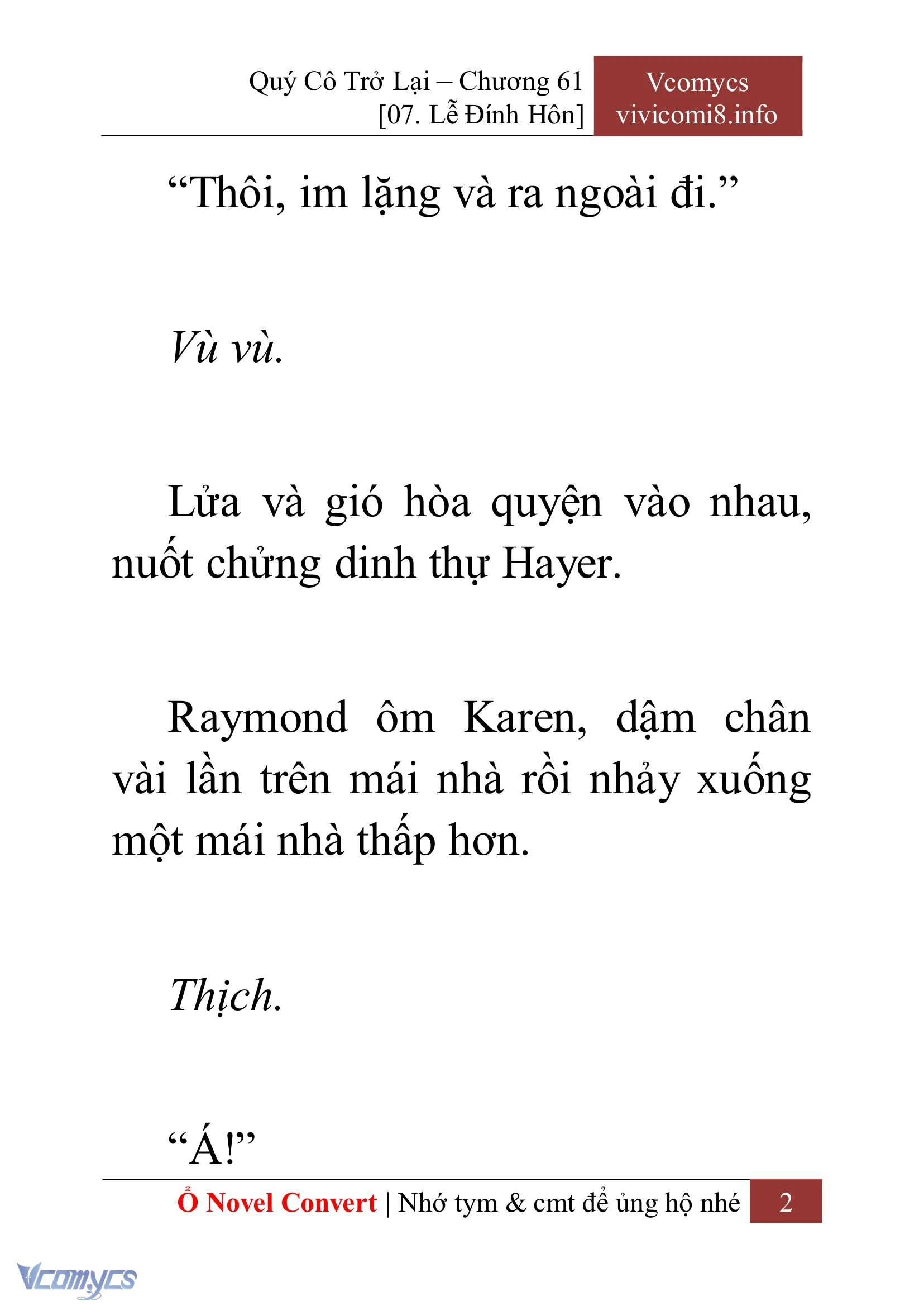 [Novel] Quý Cô Trở Lại Chapter  61 - 4