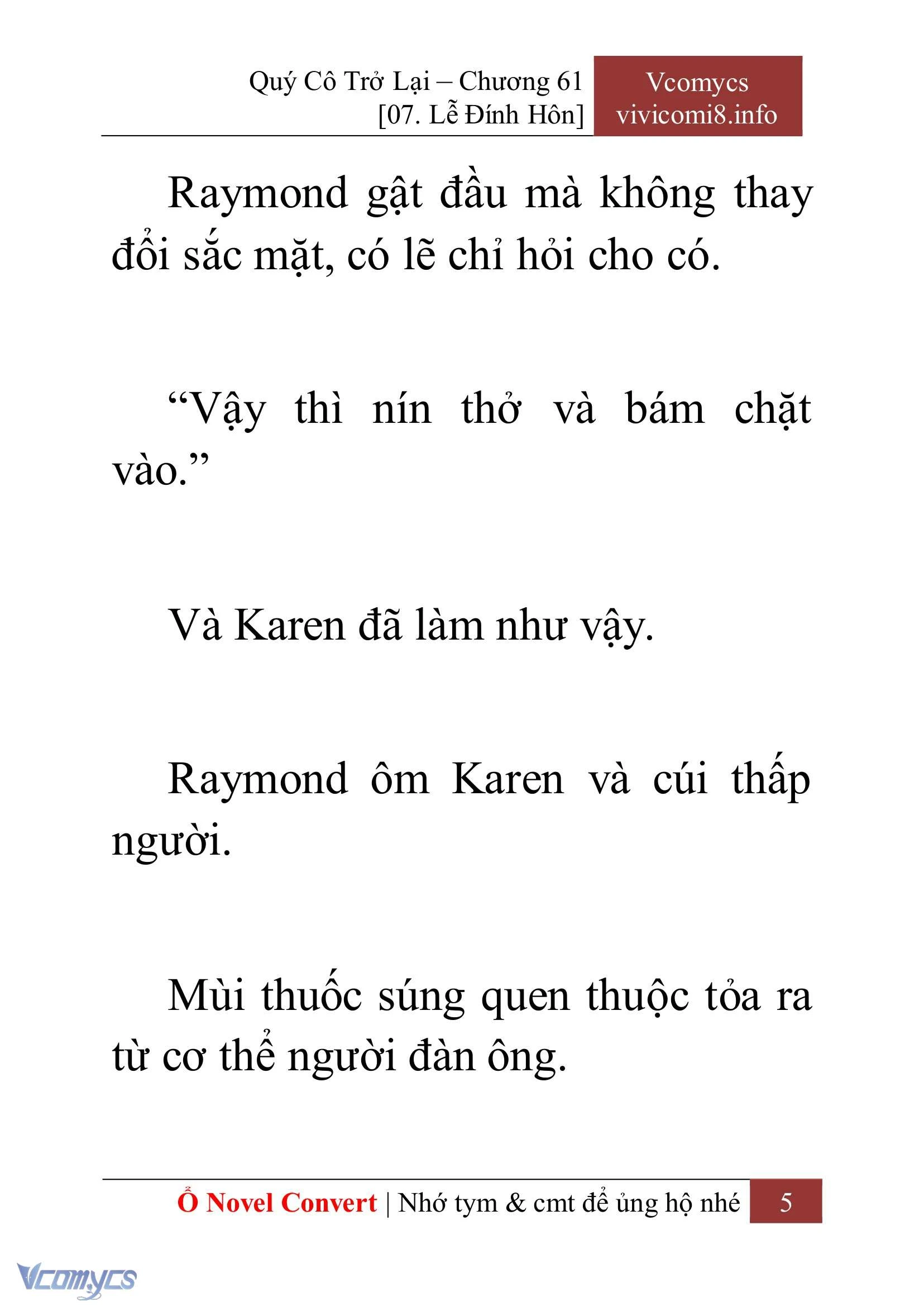 [Novel] Quý Cô Trở Lại Chapter  61 - 7