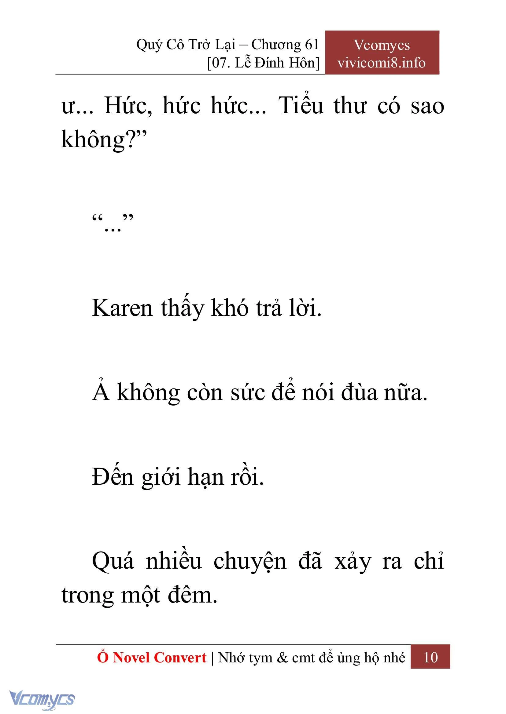 [Novel] Quý Cô Trở Lại Chapter  61 - 12