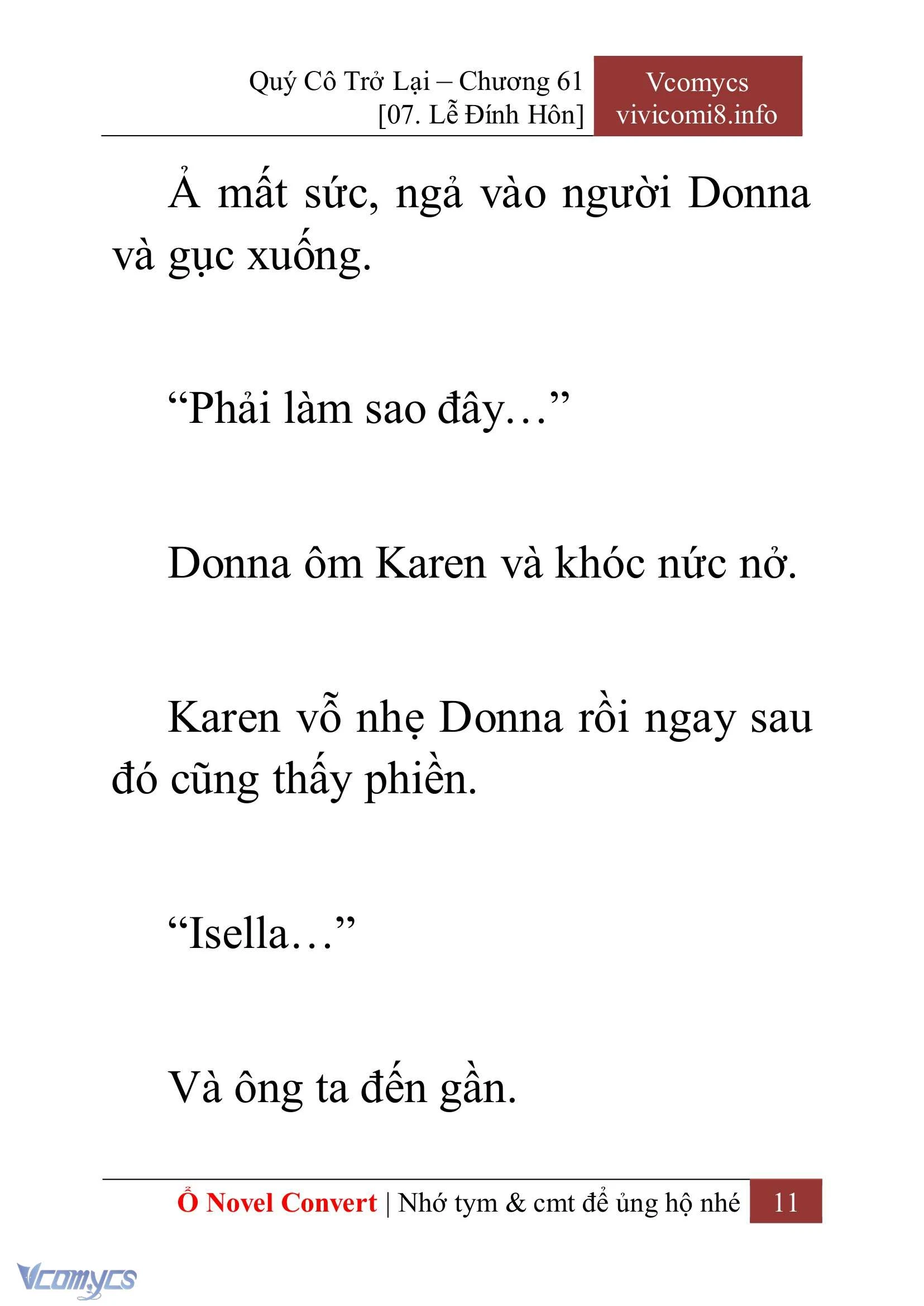 [Novel] Quý Cô Trở Lại Chapter  61 - 13