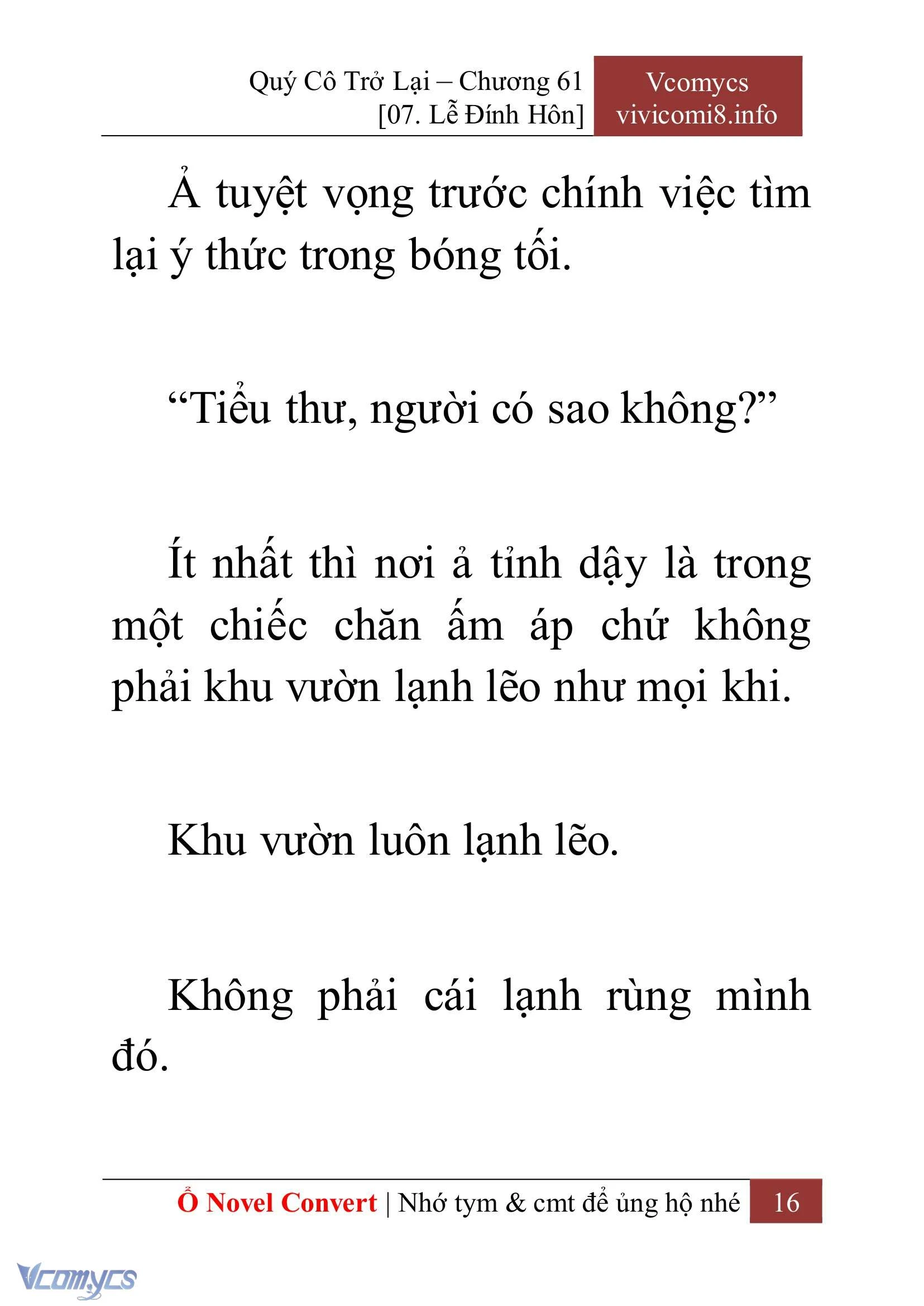 [Novel] Quý Cô Trở Lại Chapter  61 - 18