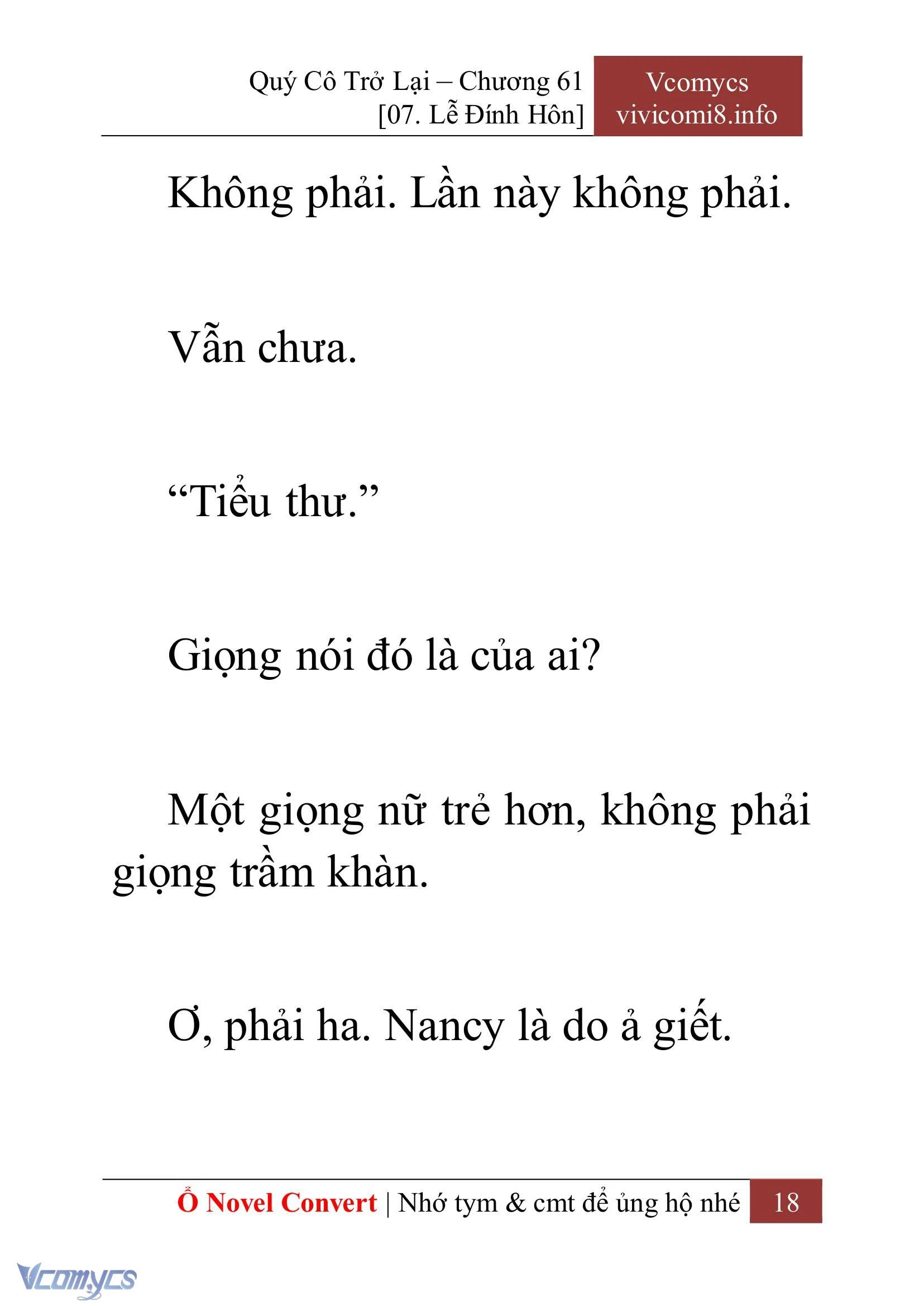 [Novel] Quý Cô Trở Lại Chapter  61 - 20