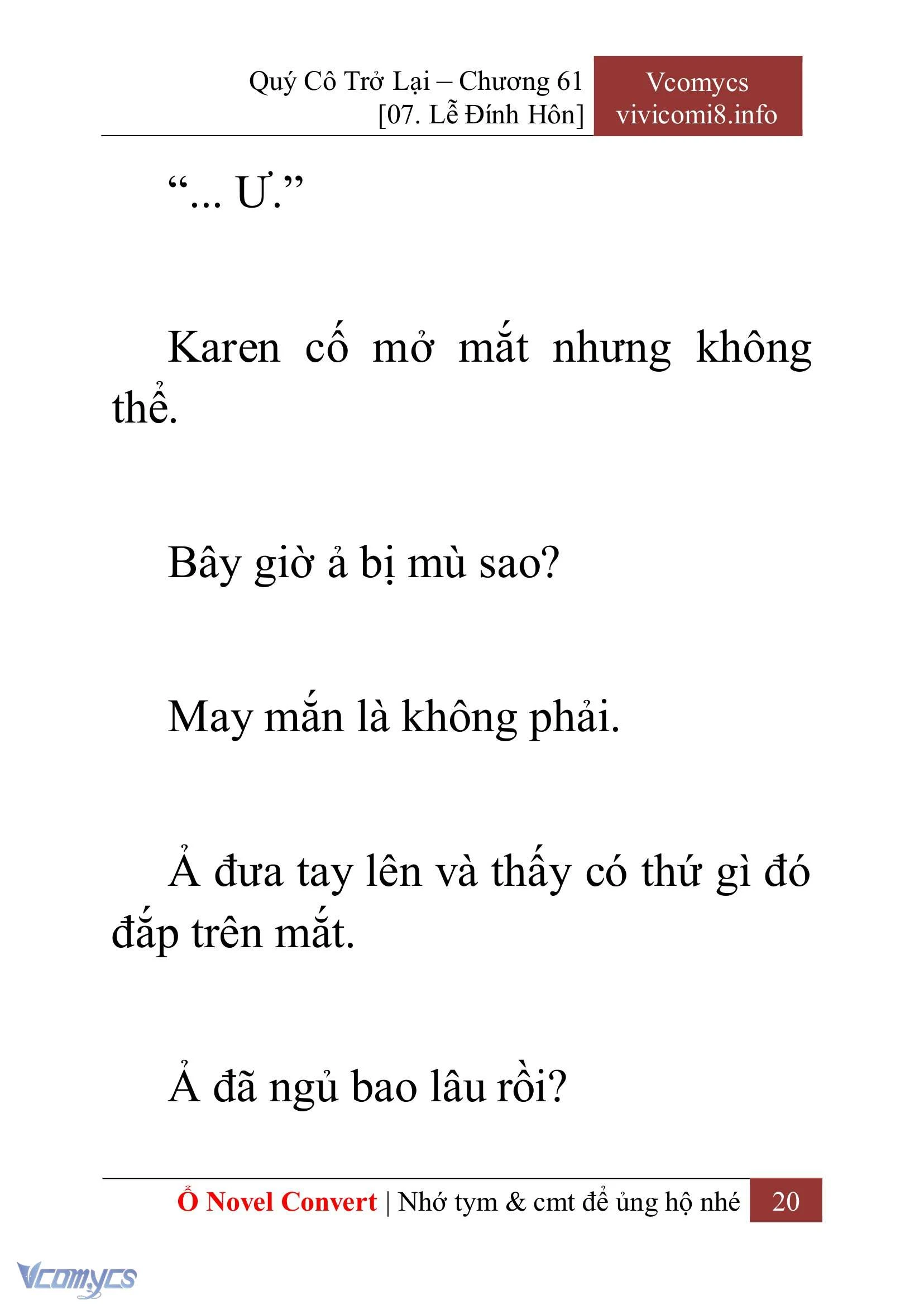 [Novel] Quý Cô Trở Lại Chapter  61 - 22