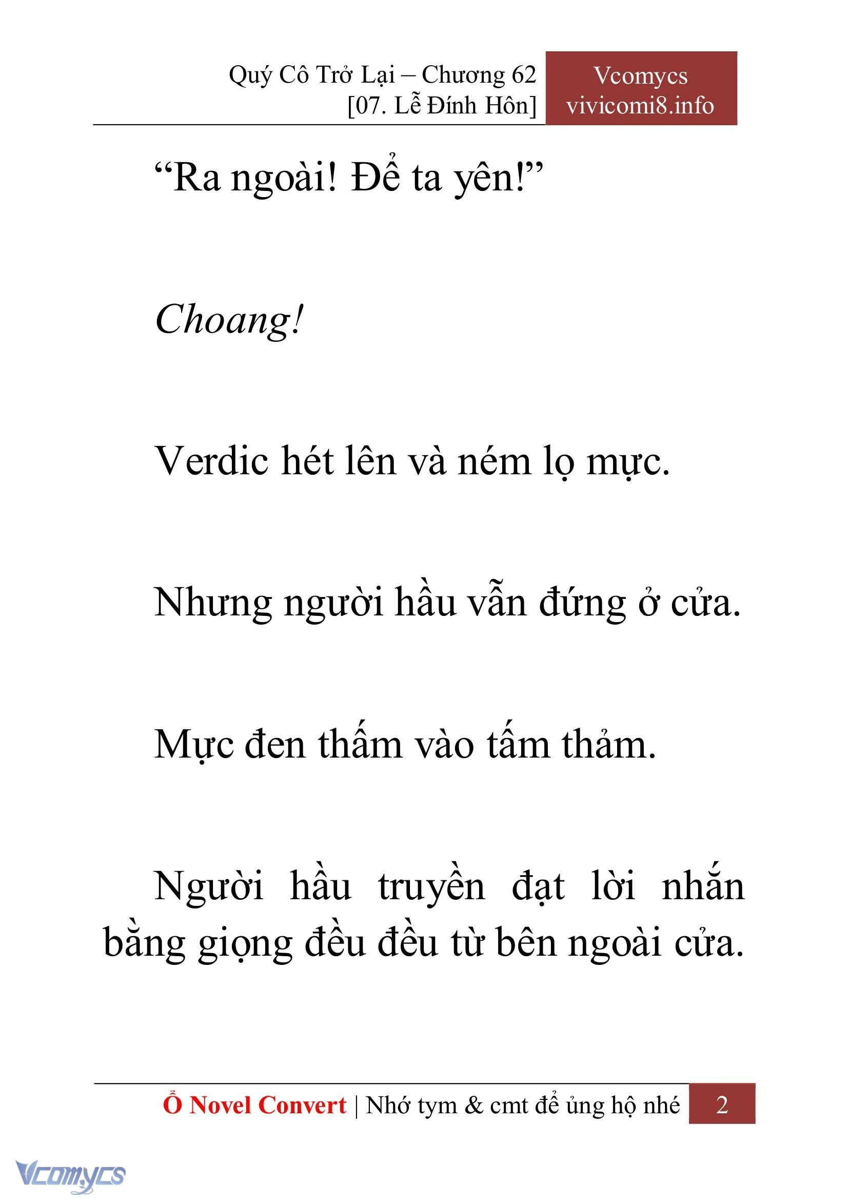 [Novel] Quý Cô Trở Lại Chapter  62 - 4