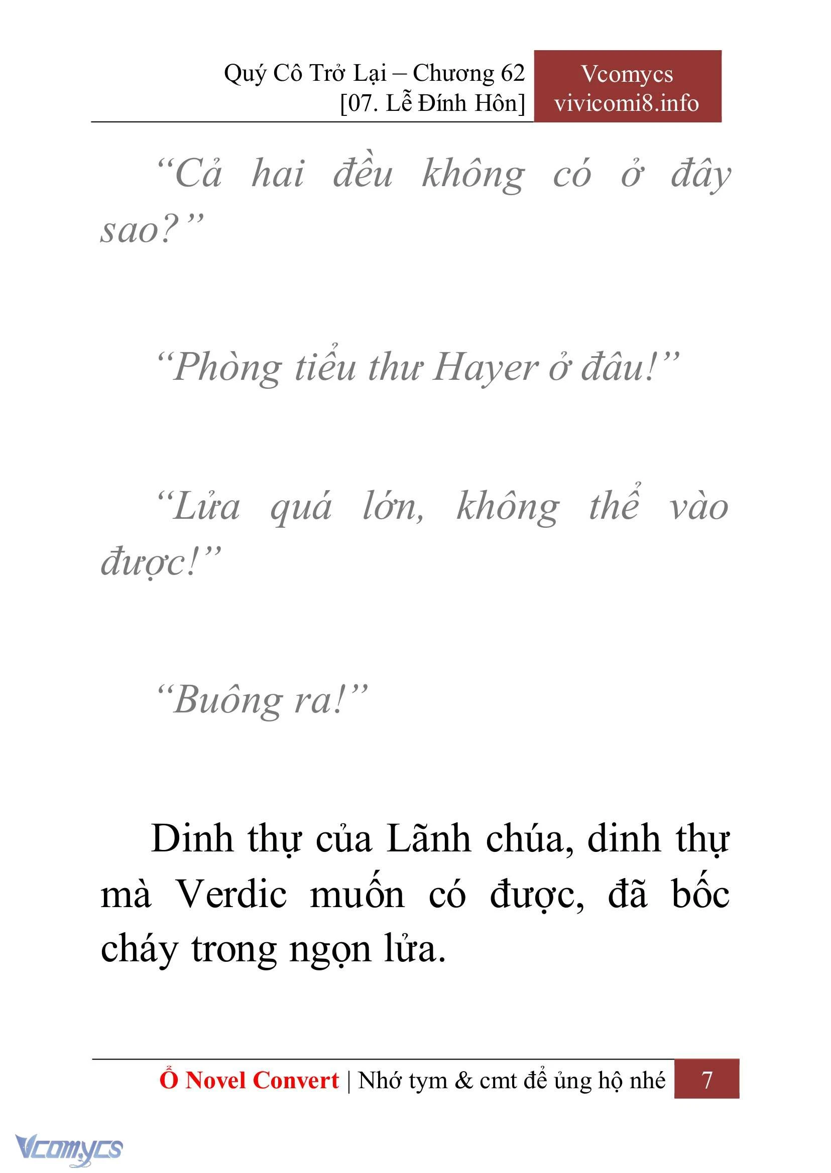 [Novel] Quý Cô Trở Lại Chapter  62 - 9