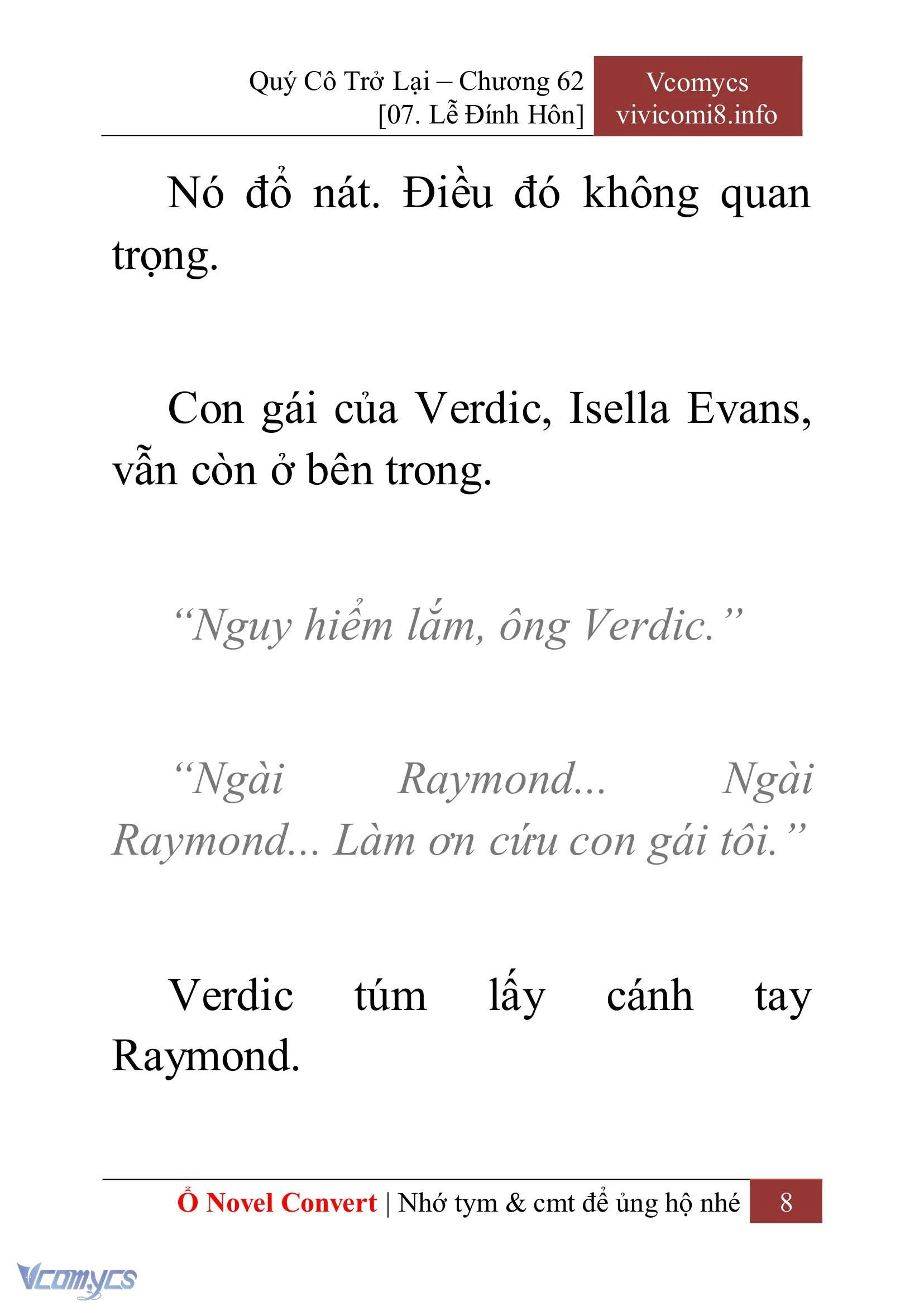 [Novel] Quý Cô Trở Lại Chapter  62 - 10