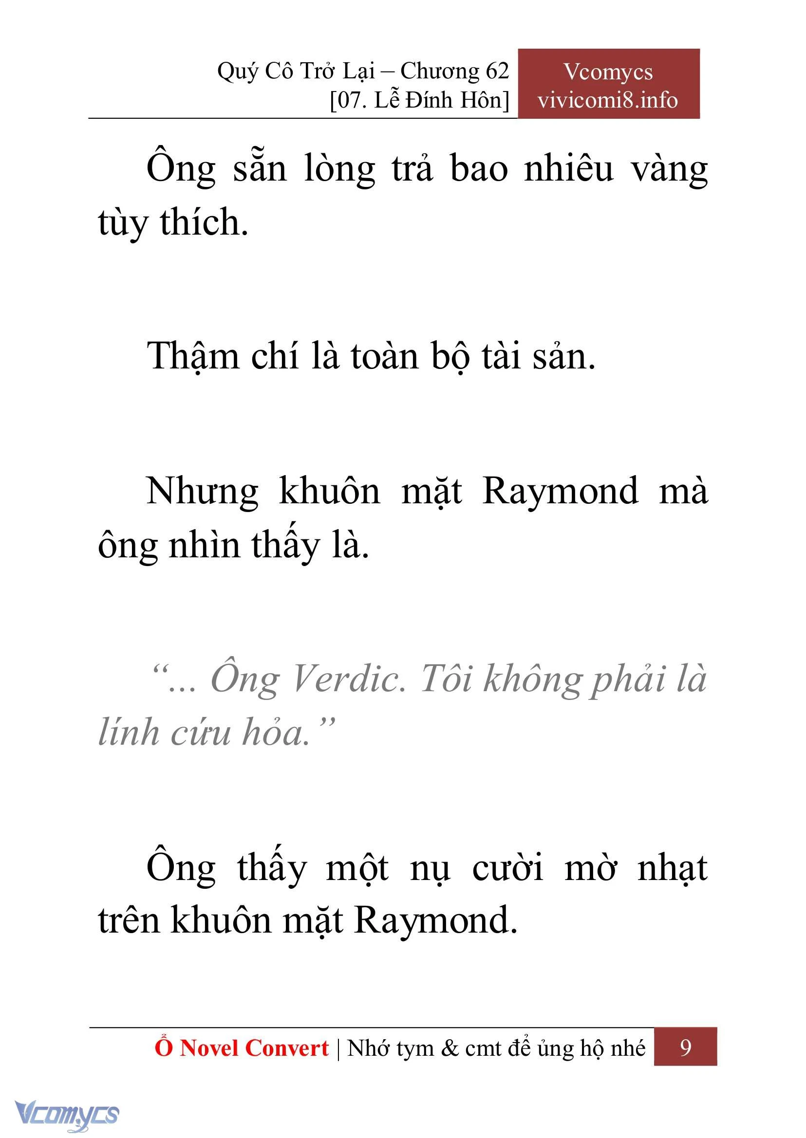 [Novel] Quý Cô Trở Lại Chapter  62 - 11