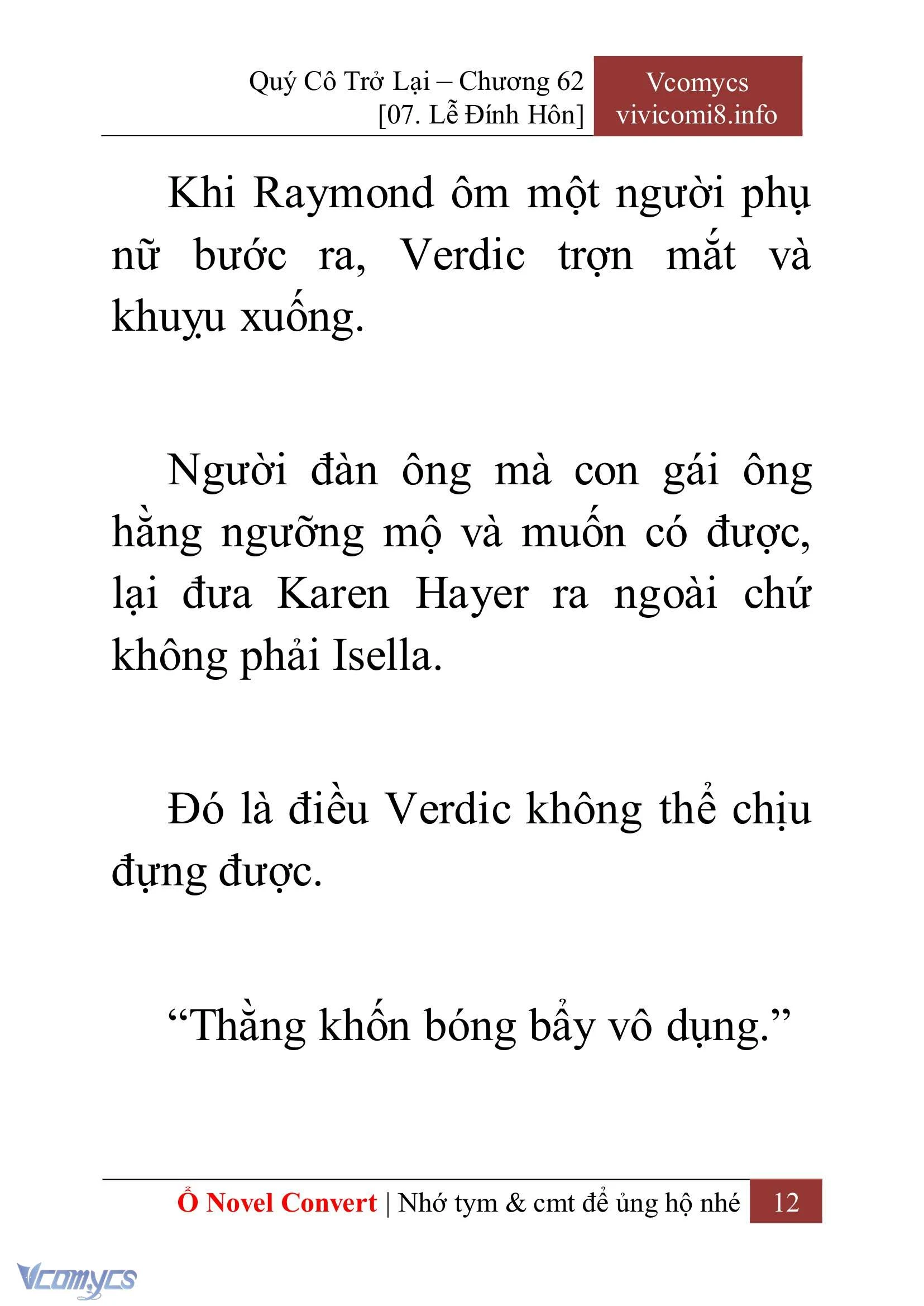 [Novel] Quý Cô Trở Lại Chapter  62 - 14