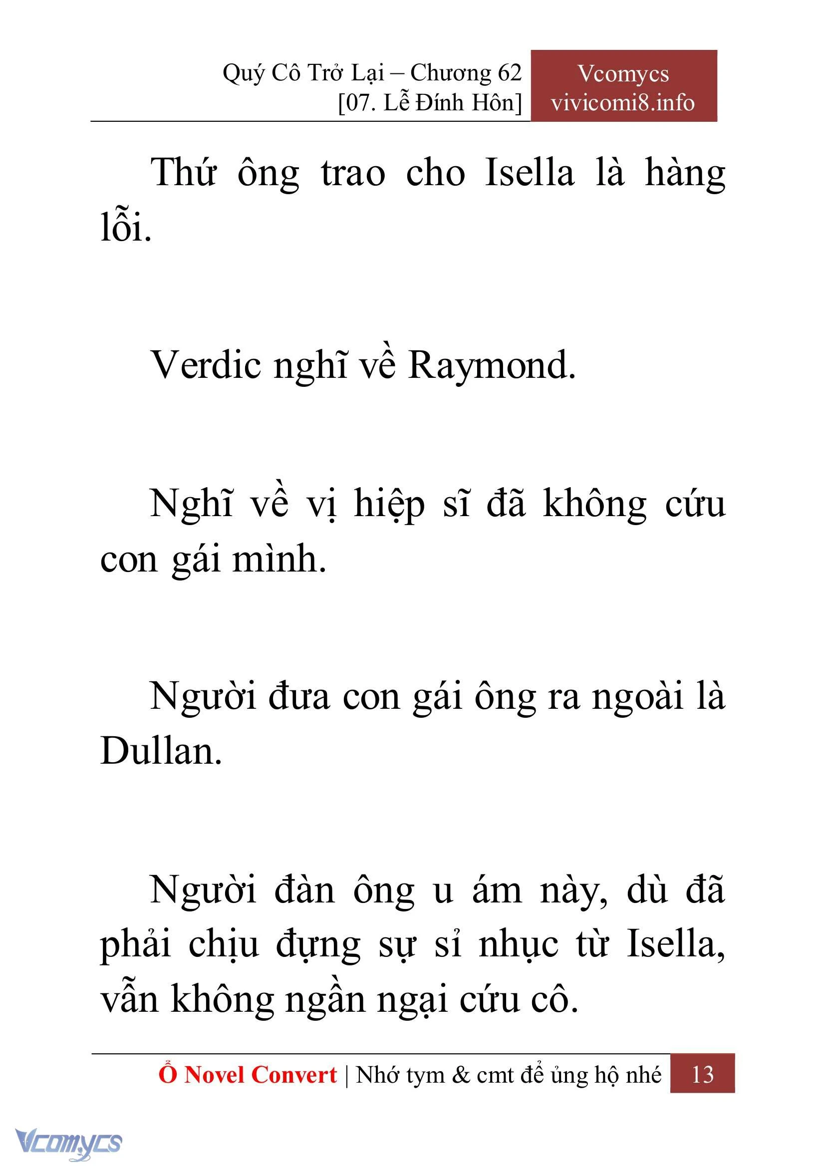 [Novel] Quý Cô Trở Lại Chapter  62 - 15