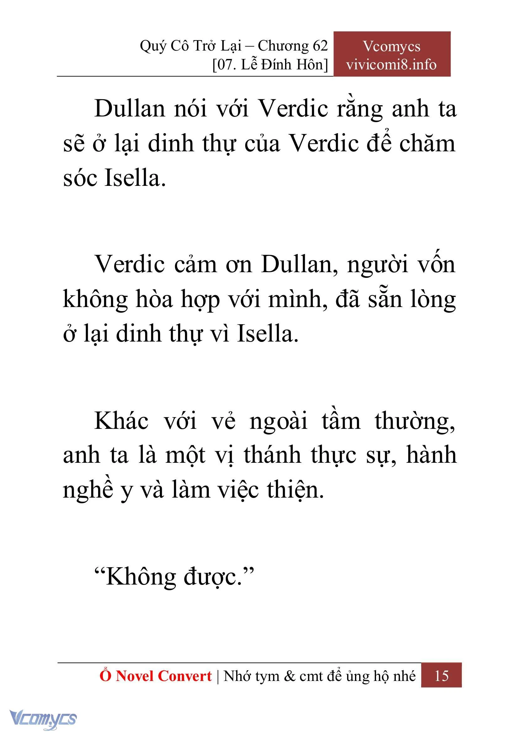[Novel] Quý Cô Trở Lại Chapter  62 - 17
