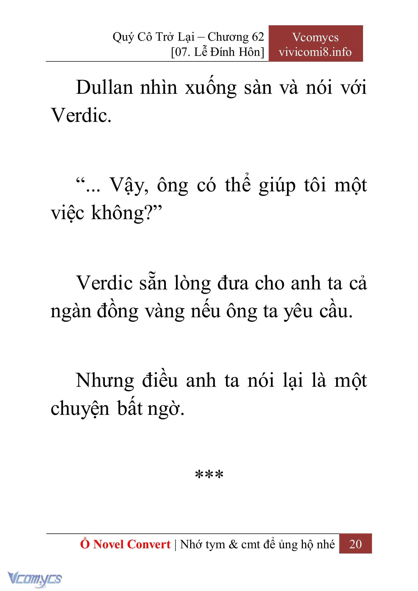 [Novel] Quý Cô Trở Lại Chapter  62 - 22