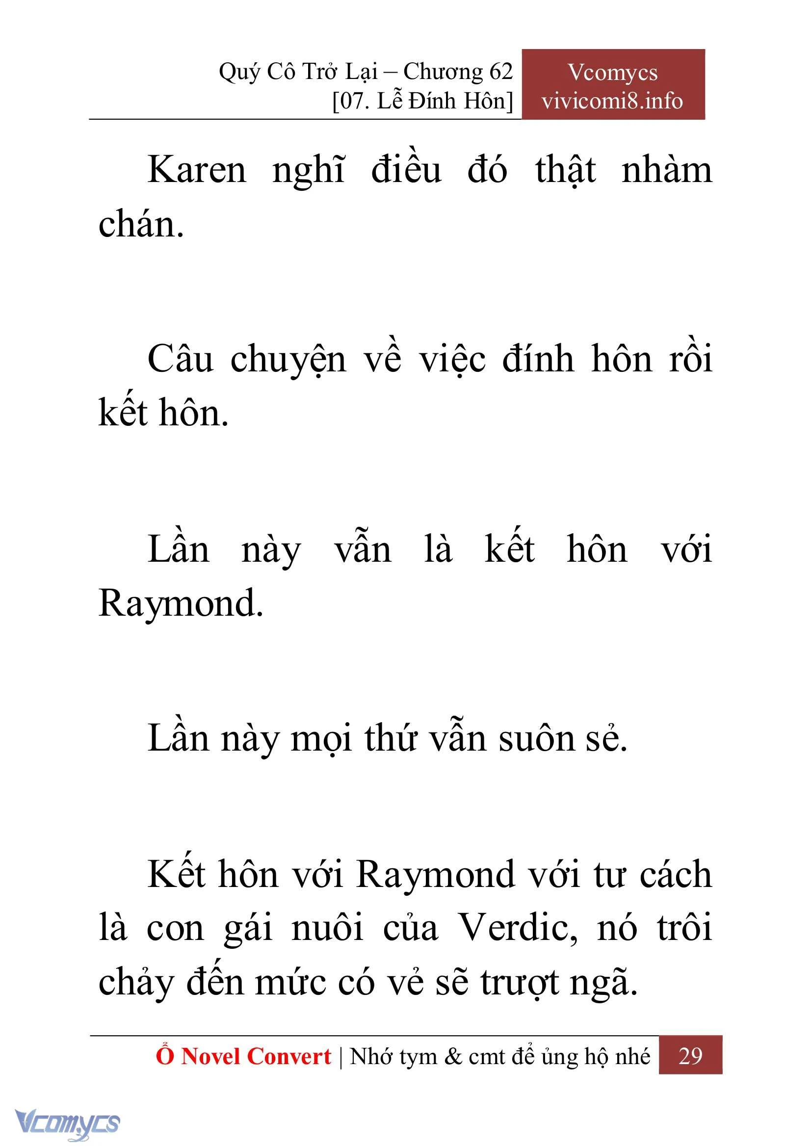 [Novel] Quý Cô Trở Lại Chapter  62 - 31