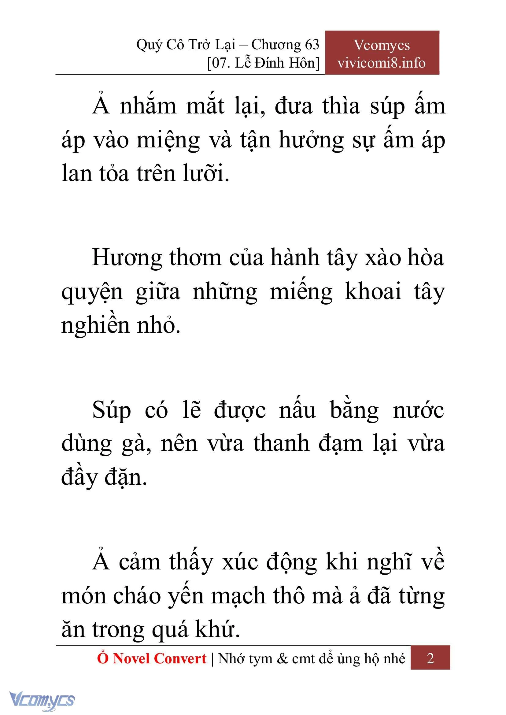 [Novel] Quý Cô Trở Lại Chapter  63 - 4