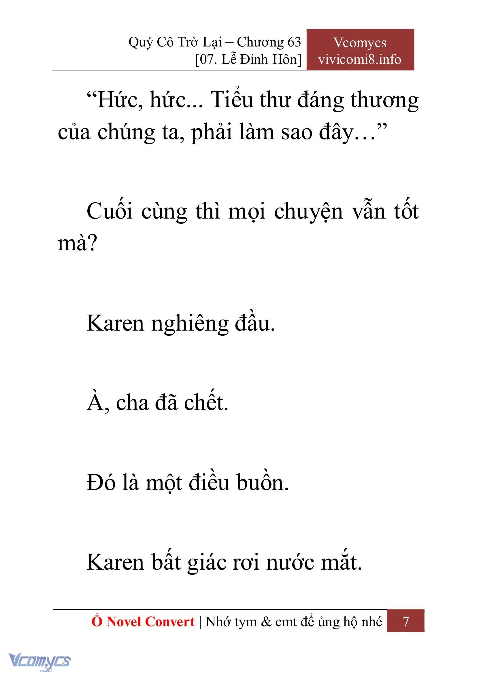 [Novel] Quý Cô Trở Lại Chapter  63 - 9