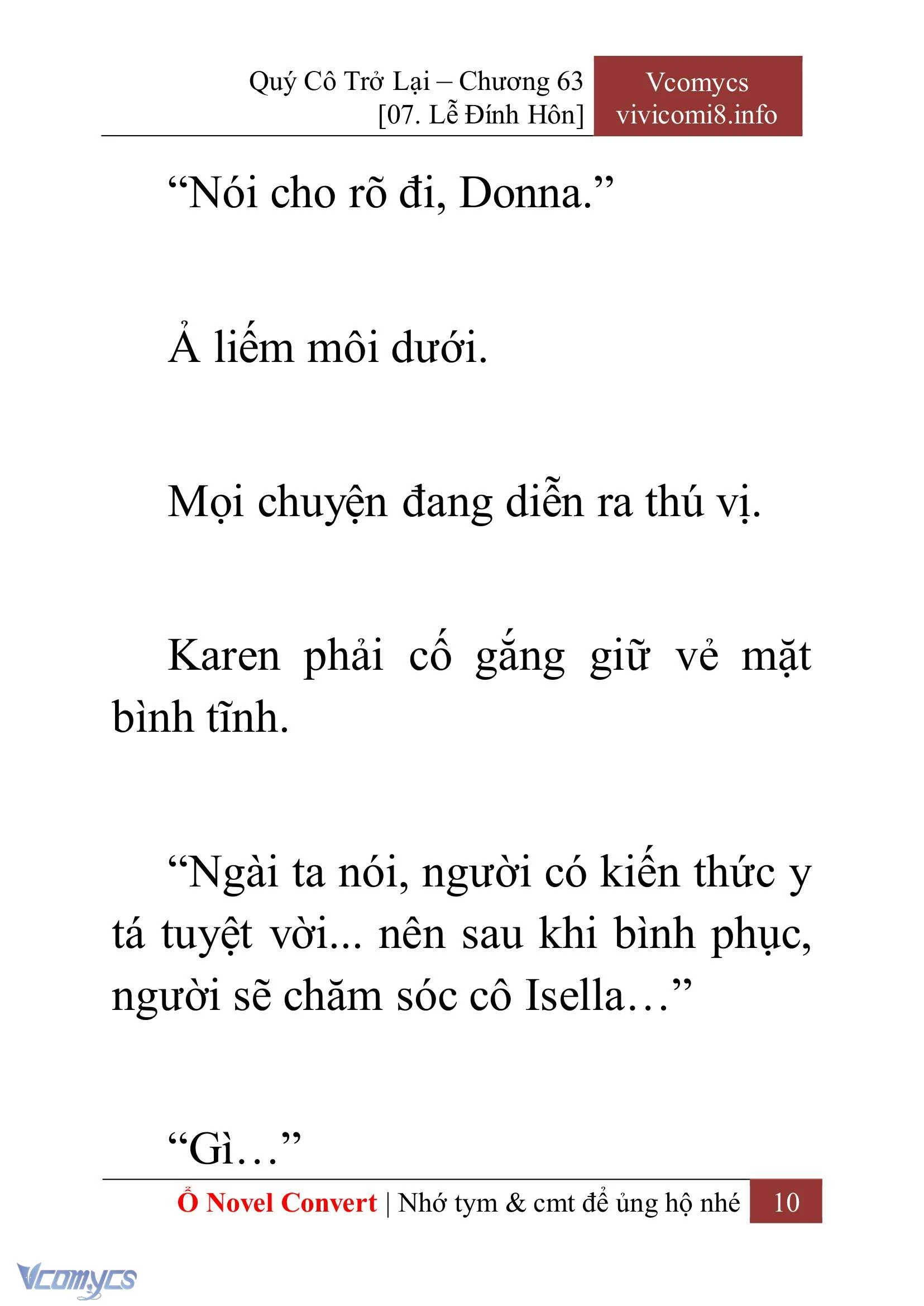 [Novel] Quý Cô Trở Lại Chapter  63 - 12