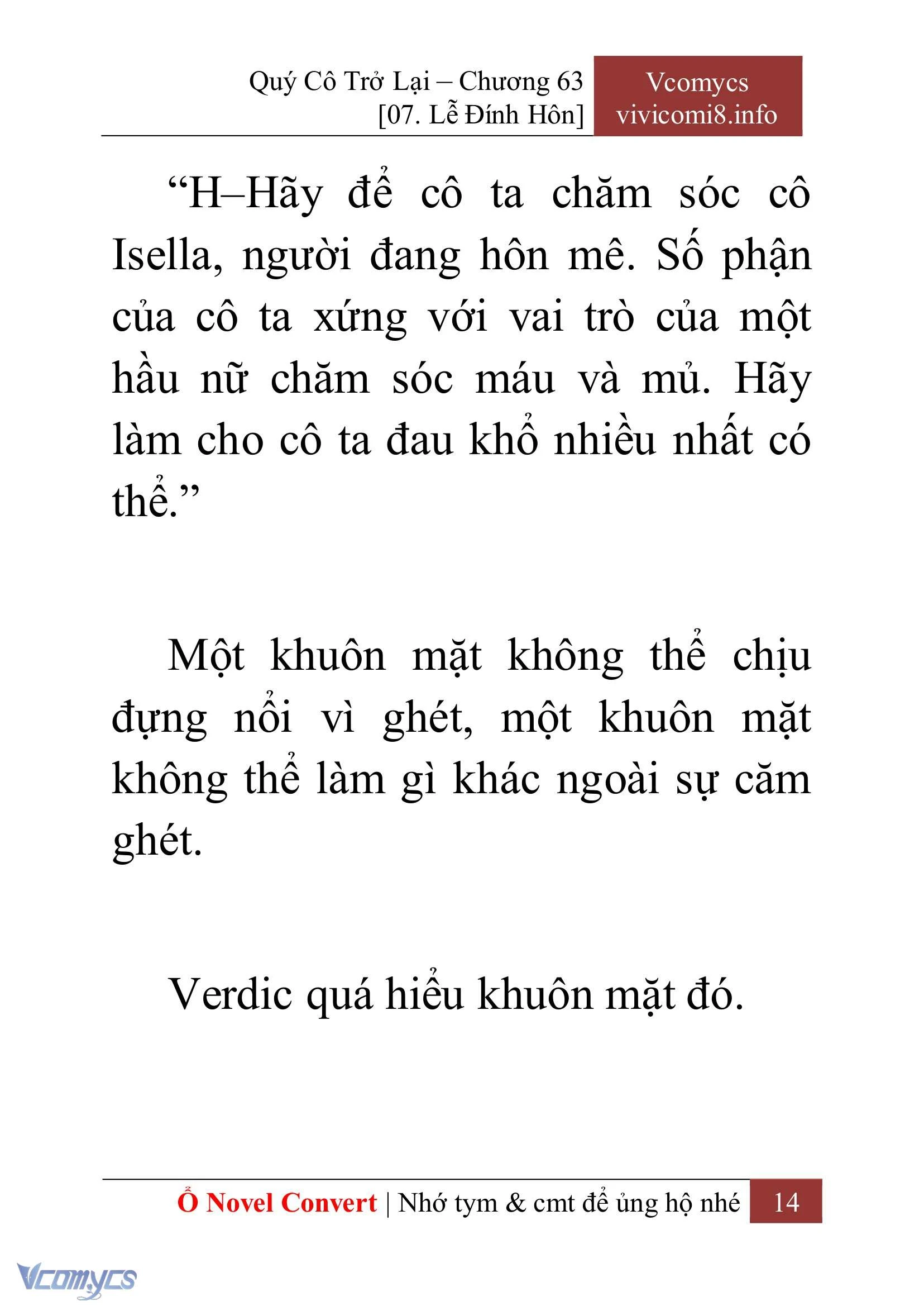 [Novel] Quý Cô Trở Lại Chapter  63 - 16