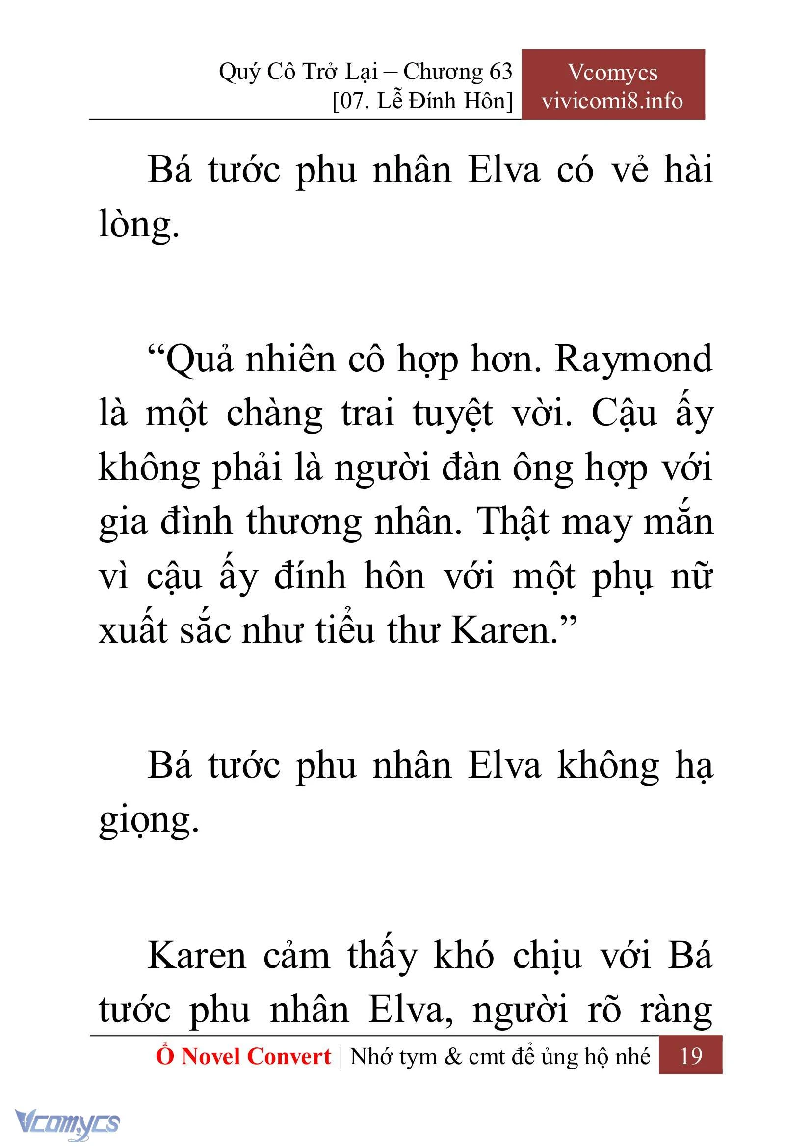 [Novel] Quý Cô Trở Lại Chapter  63 - 21