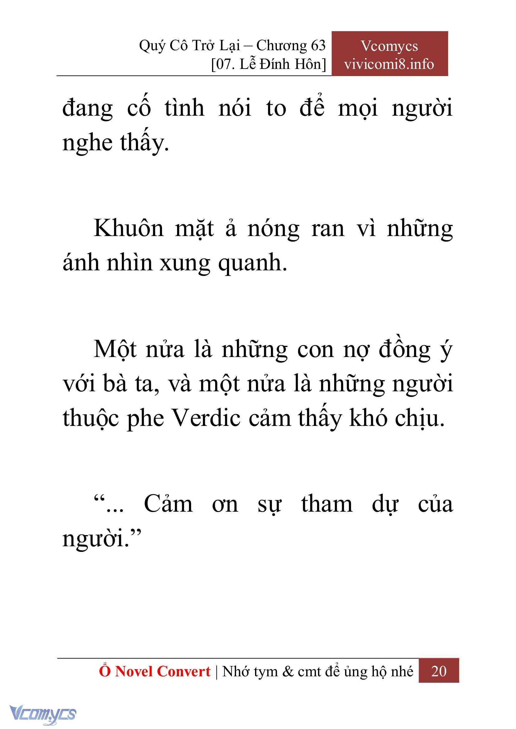 [Novel] Quý Cô Trở Lại Chapter  63 - 22