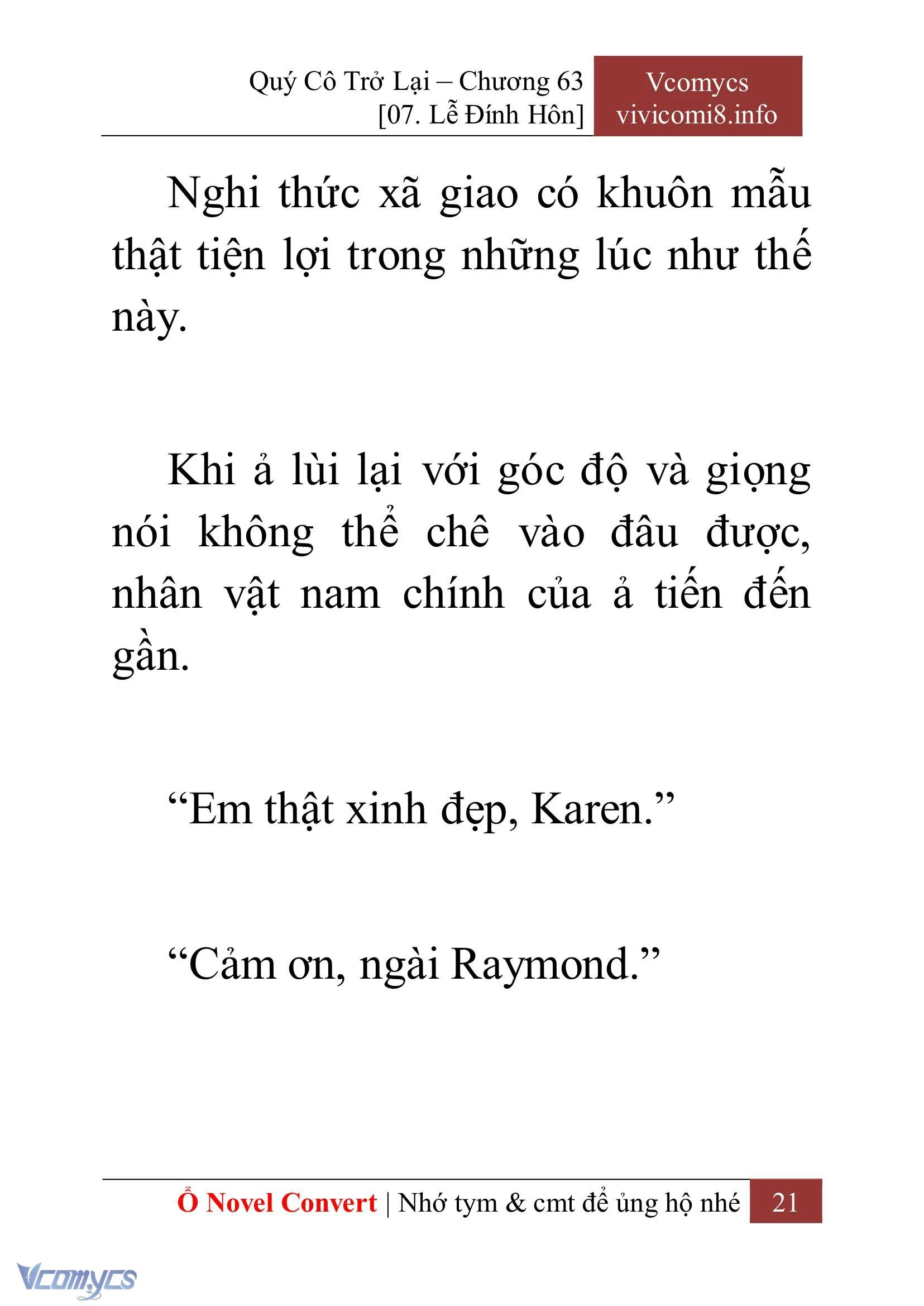 [Novel] Quý Cô Trở Lại Chapter  63 - 23