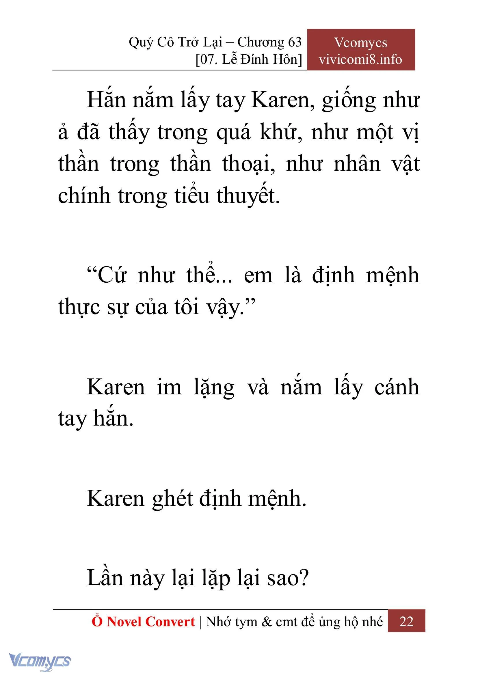 [Novel] Quý Cô Trở Lại Chapter  63 - 24