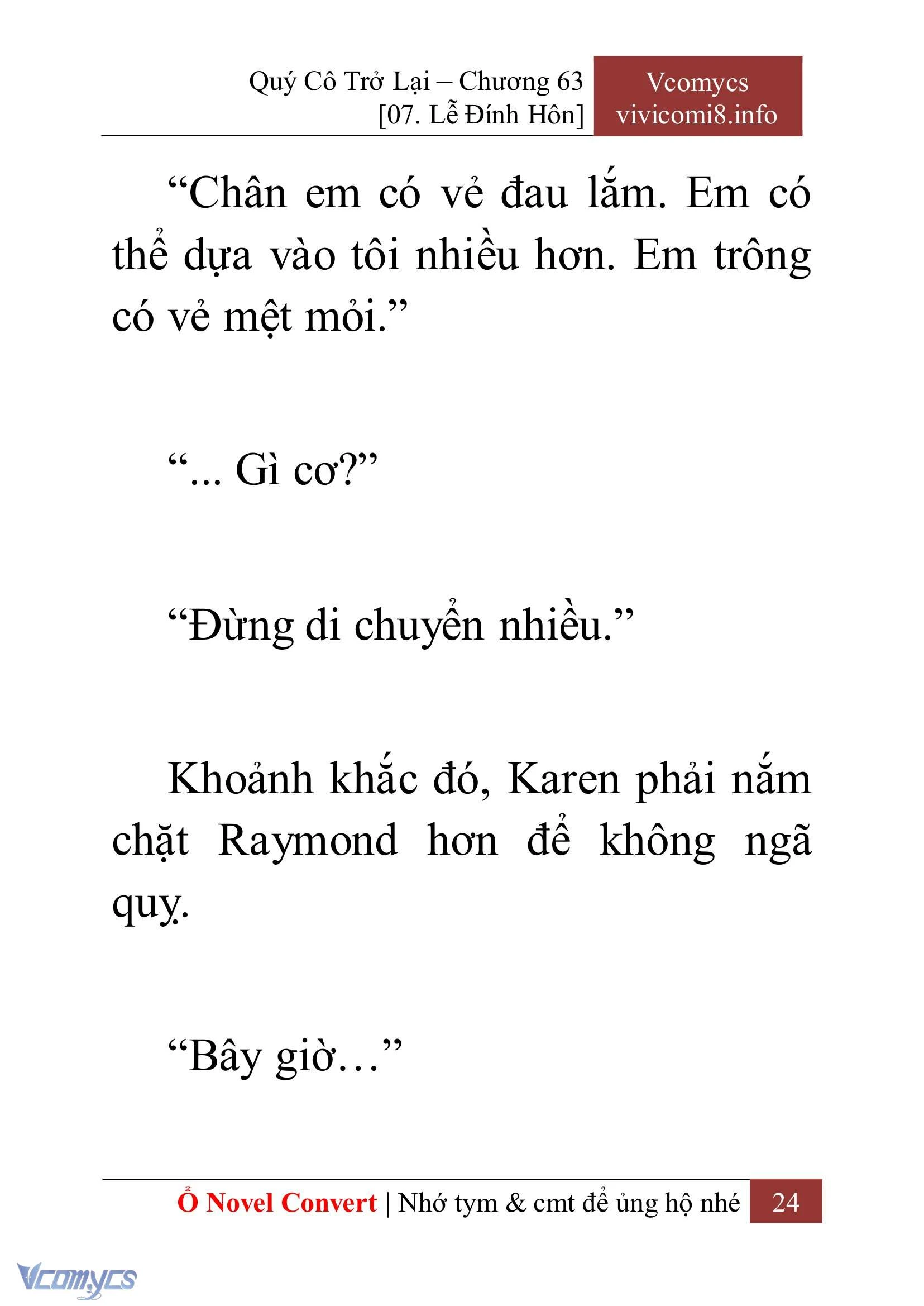 [Novel] Quý Cô Trở Lại Chapter  63 - 26