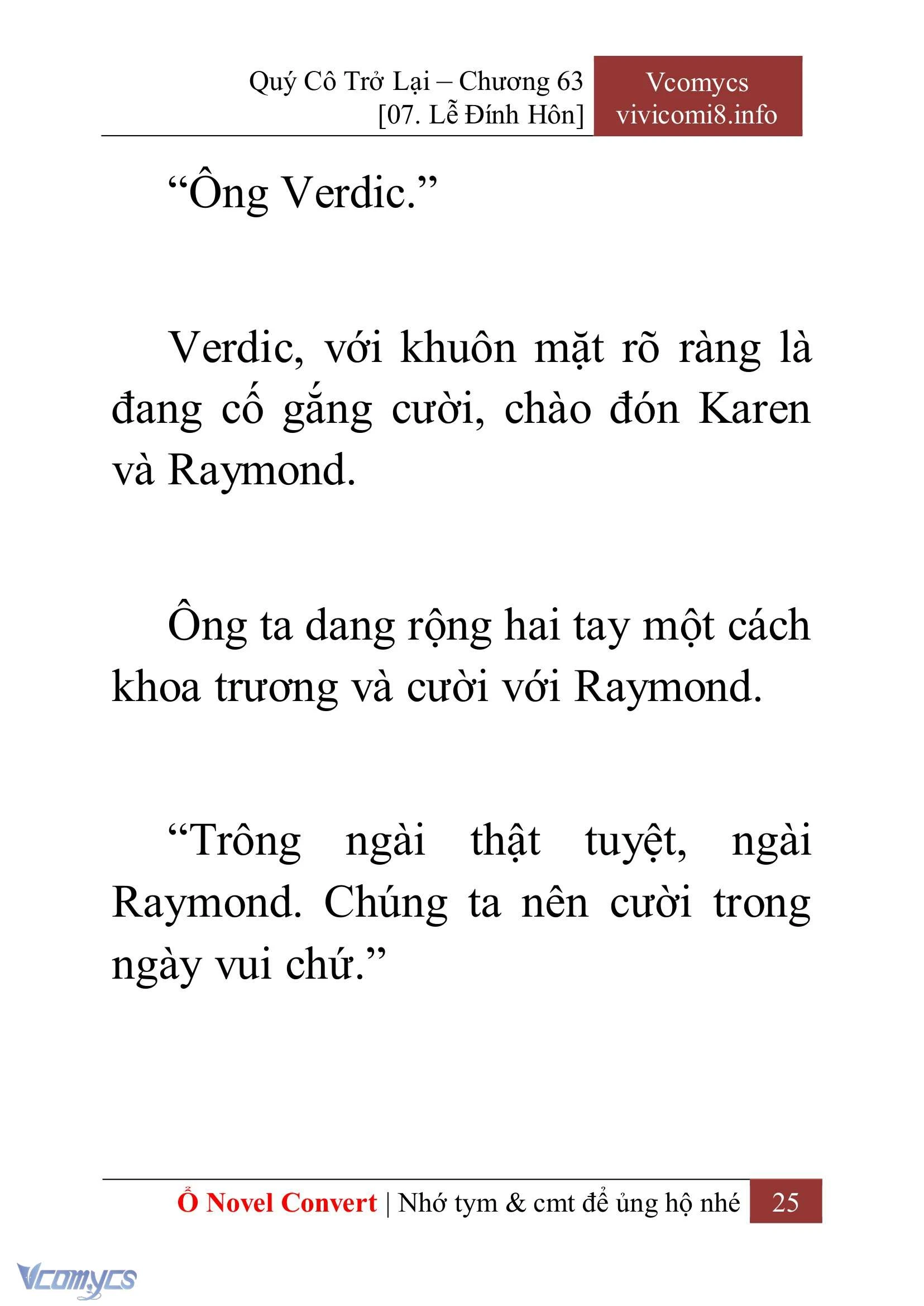 [Novel] Quý Cô Trở Lại Chapter  63 - 27