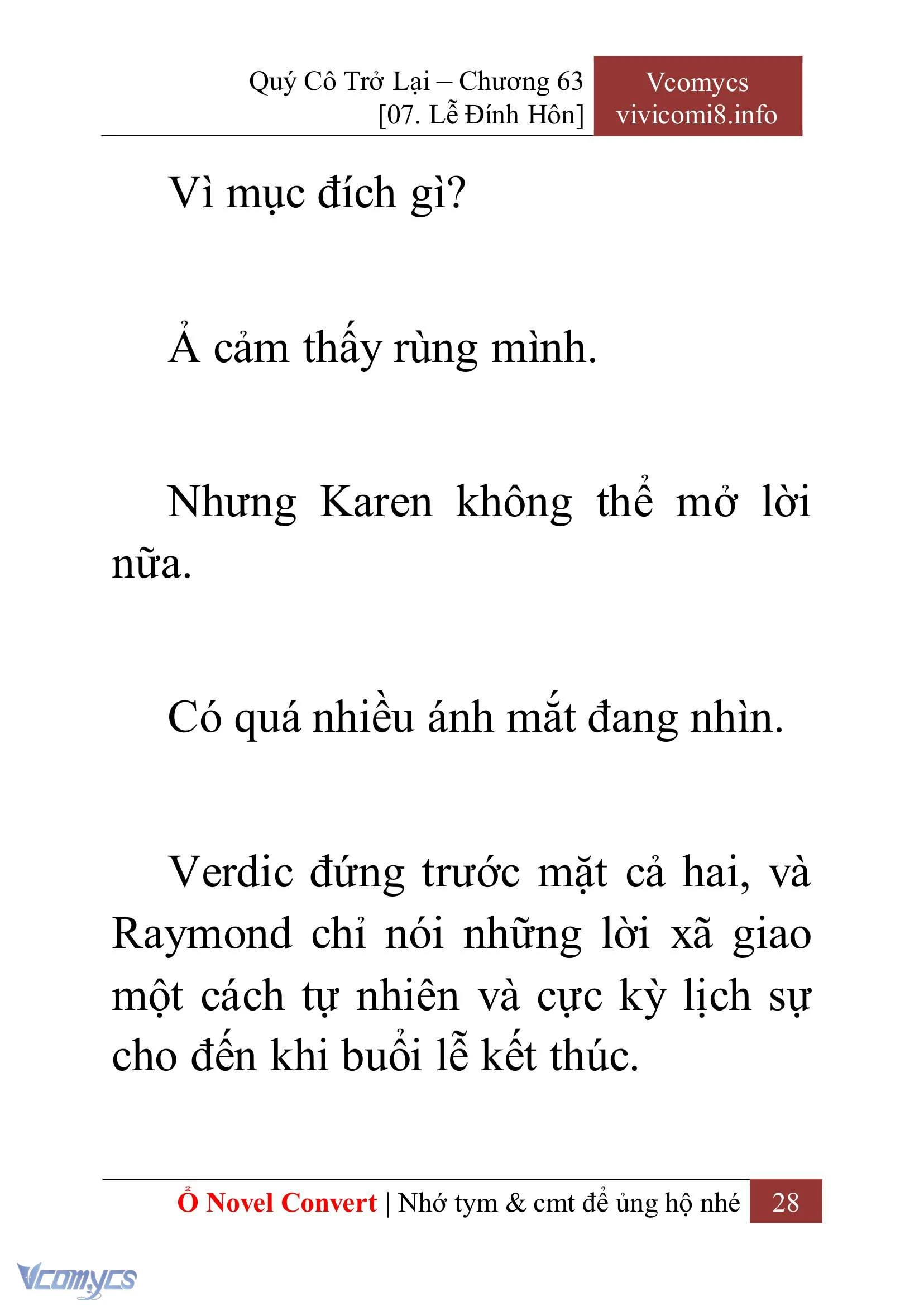 [Novel] Quý Cô Trở Lại Chapter  63 - 30