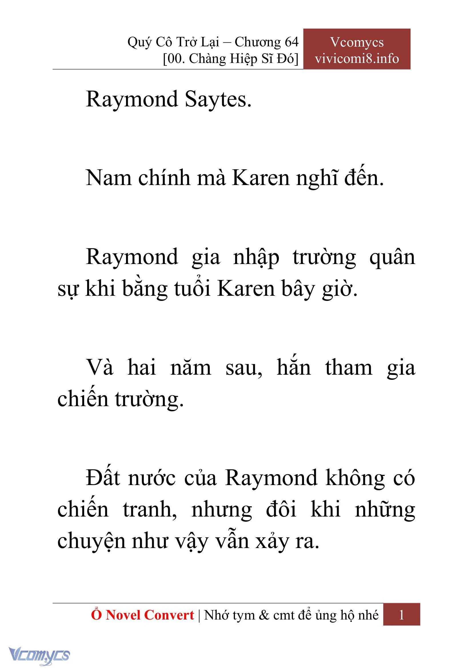 [Novel] Quý Cô Trở Lại Chapter  64 - 3