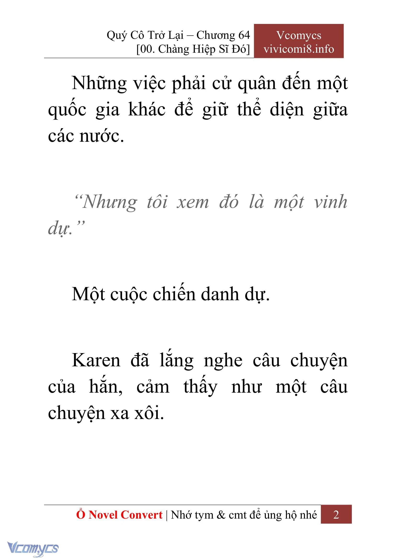 [Novel] Quý Cô Trở Lại Chapter  64 - 4