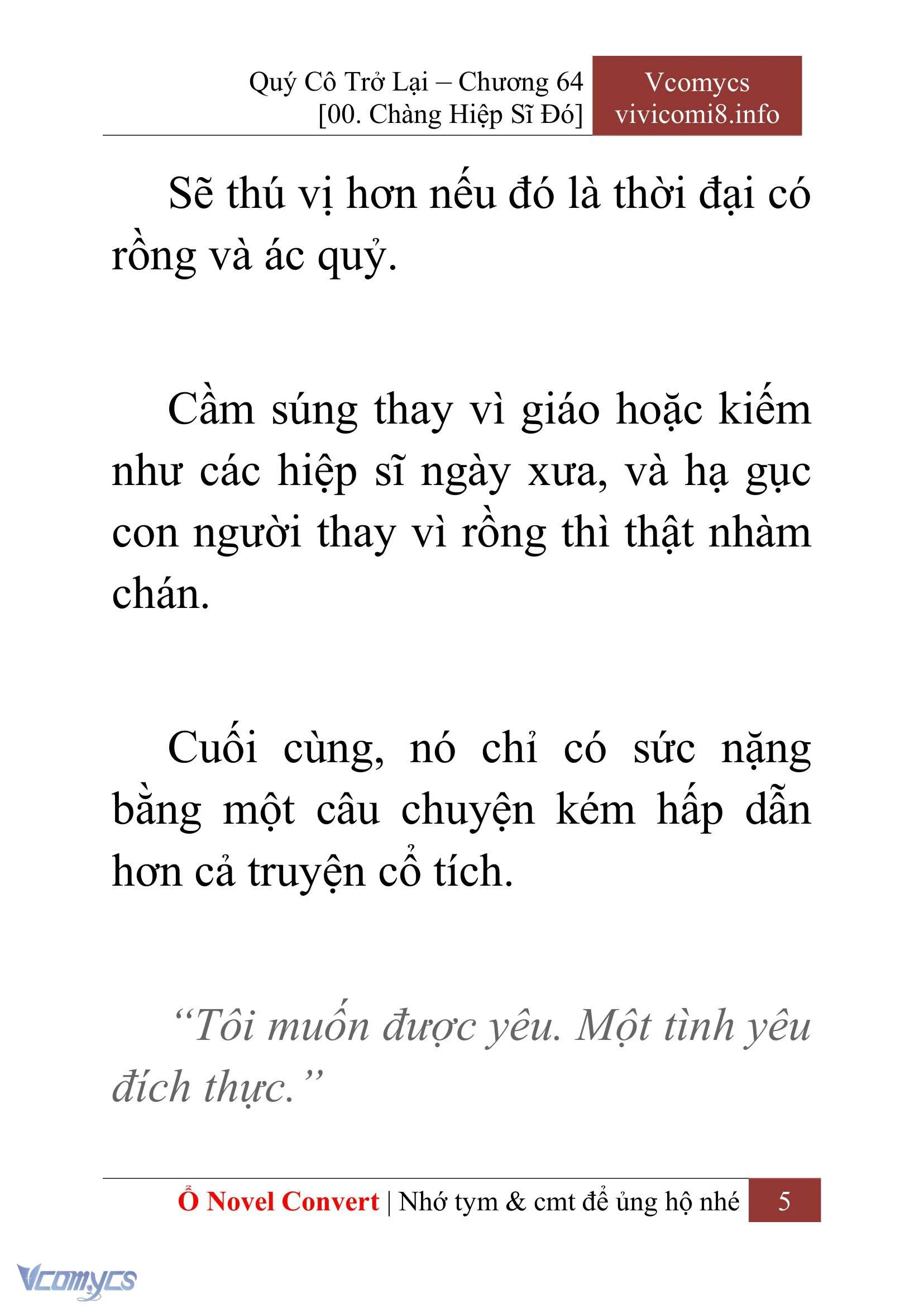 [Novel] Quý Cô Trở Lại Chapter  64 - 7